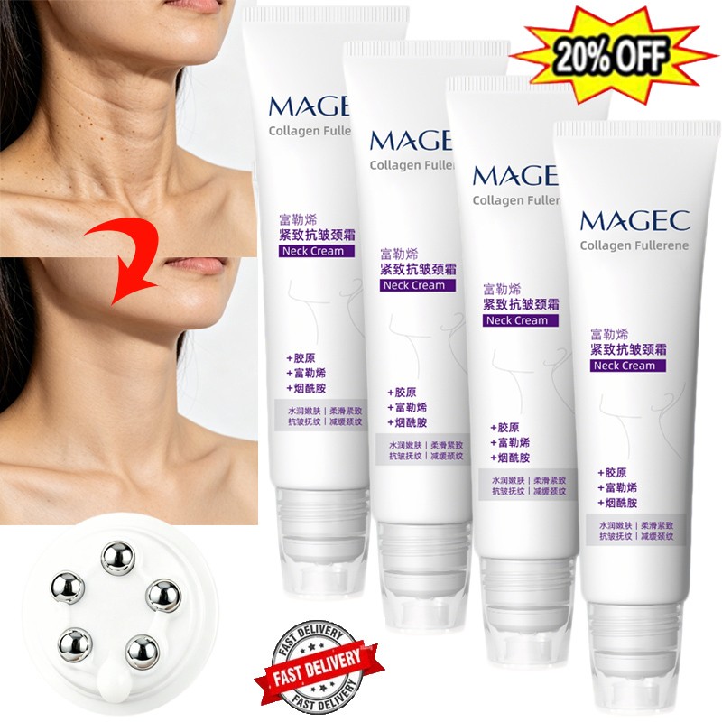 5PCS Magec Collagen Fullerene Neck Cream – Neck Skincare with Collagen