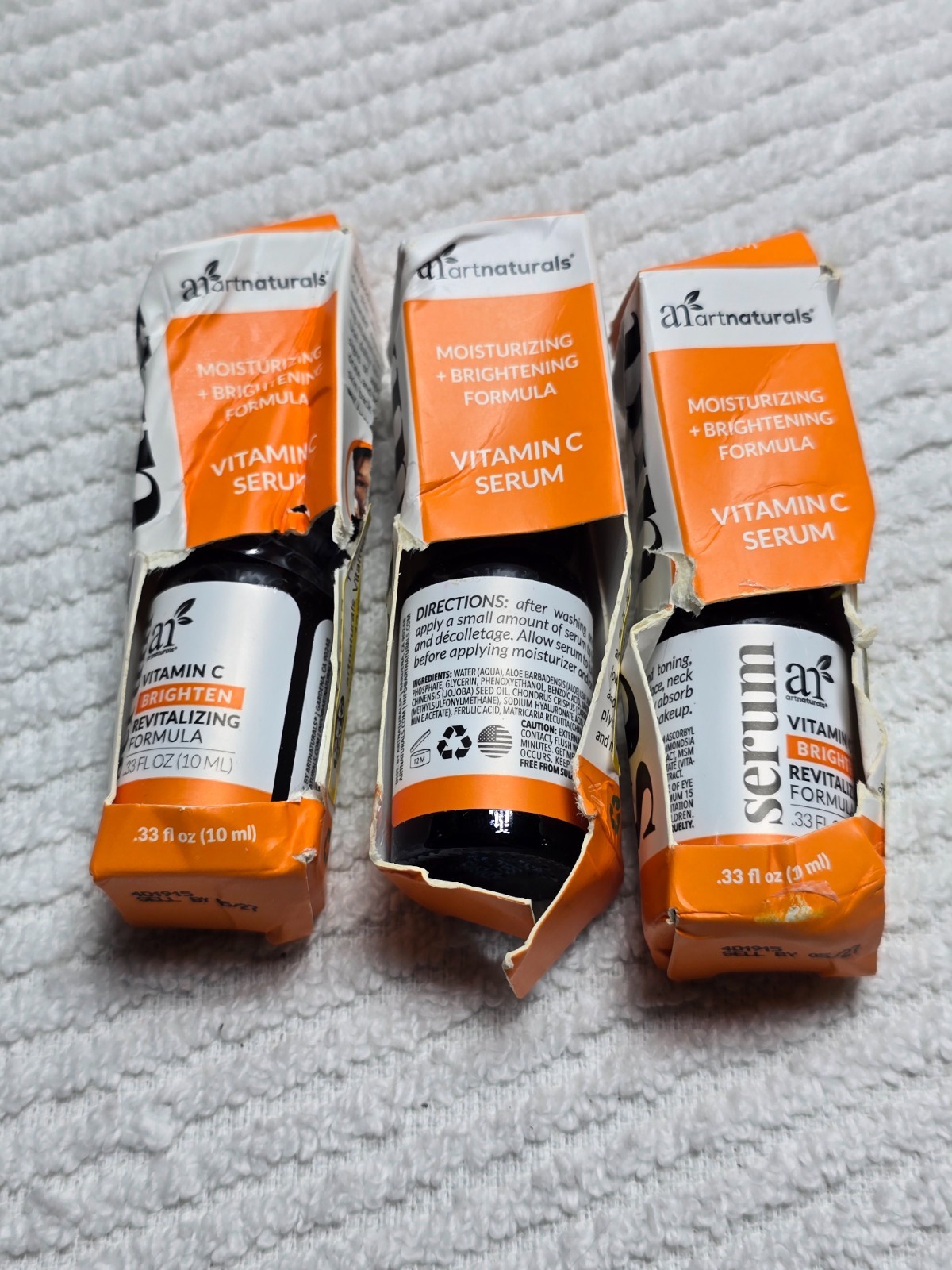 Artnaturals Vitamin C Serum, 0.33 fl oz / 10 ml, Lot of 3