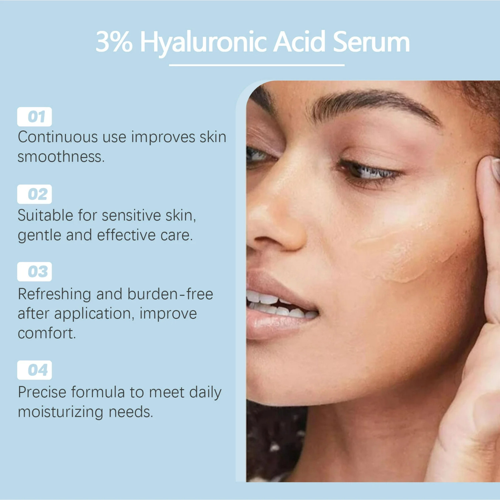 30PCS 5% Hyaluronic Acid Serum Vials – Moisturizing, Firming, Single-Use Tubes