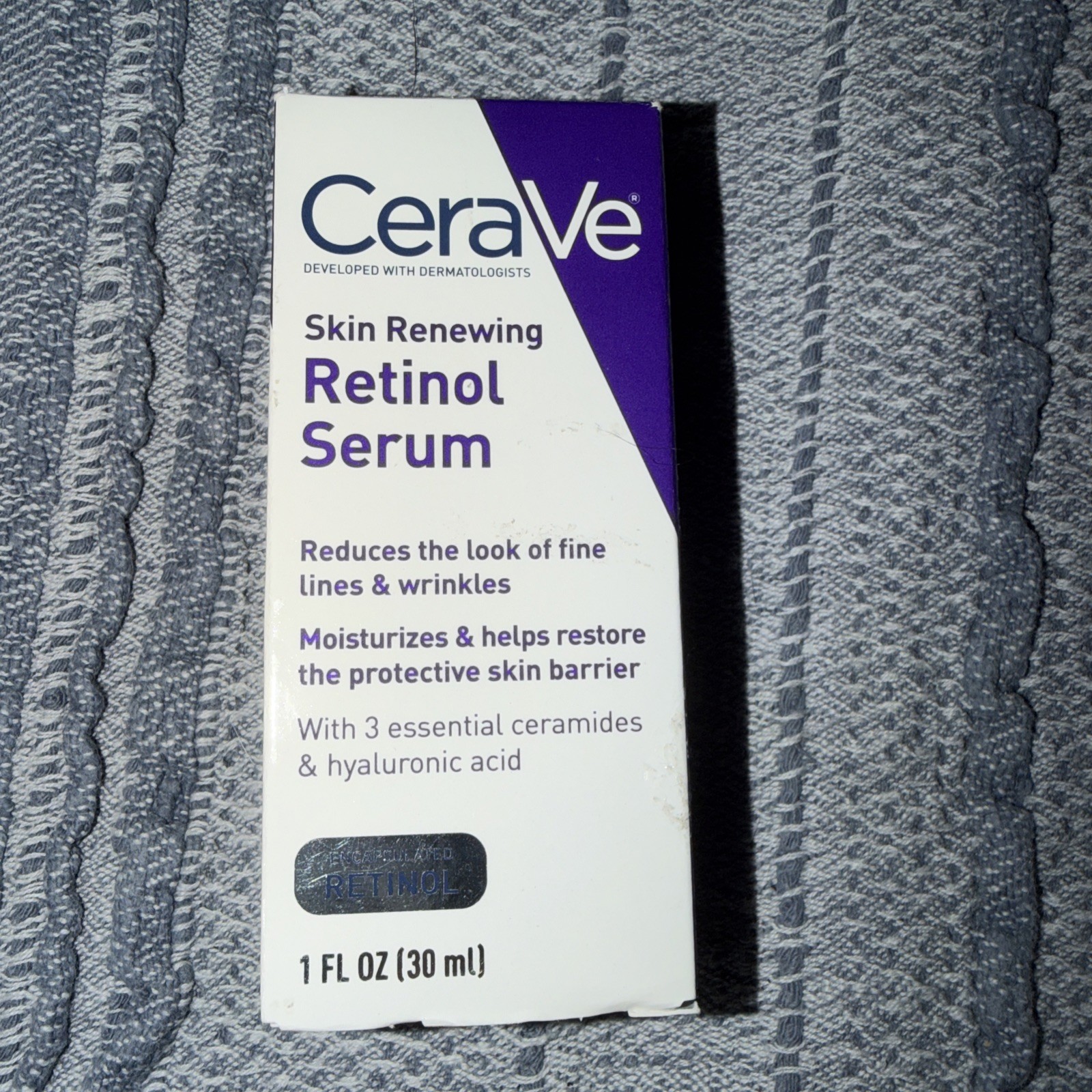CeraVe Skin Renewing Retinol Serum Anti-aging Face Serum, New in Box