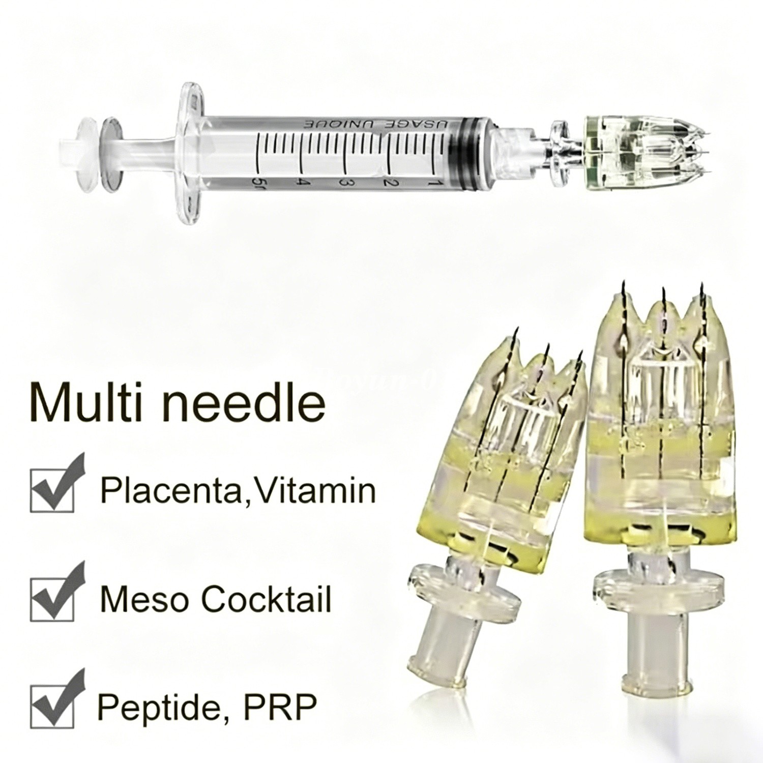 Crystal Multi Needle Mesotherapy 5pins Injection Hydrating 32G 1.5 for Skin Care