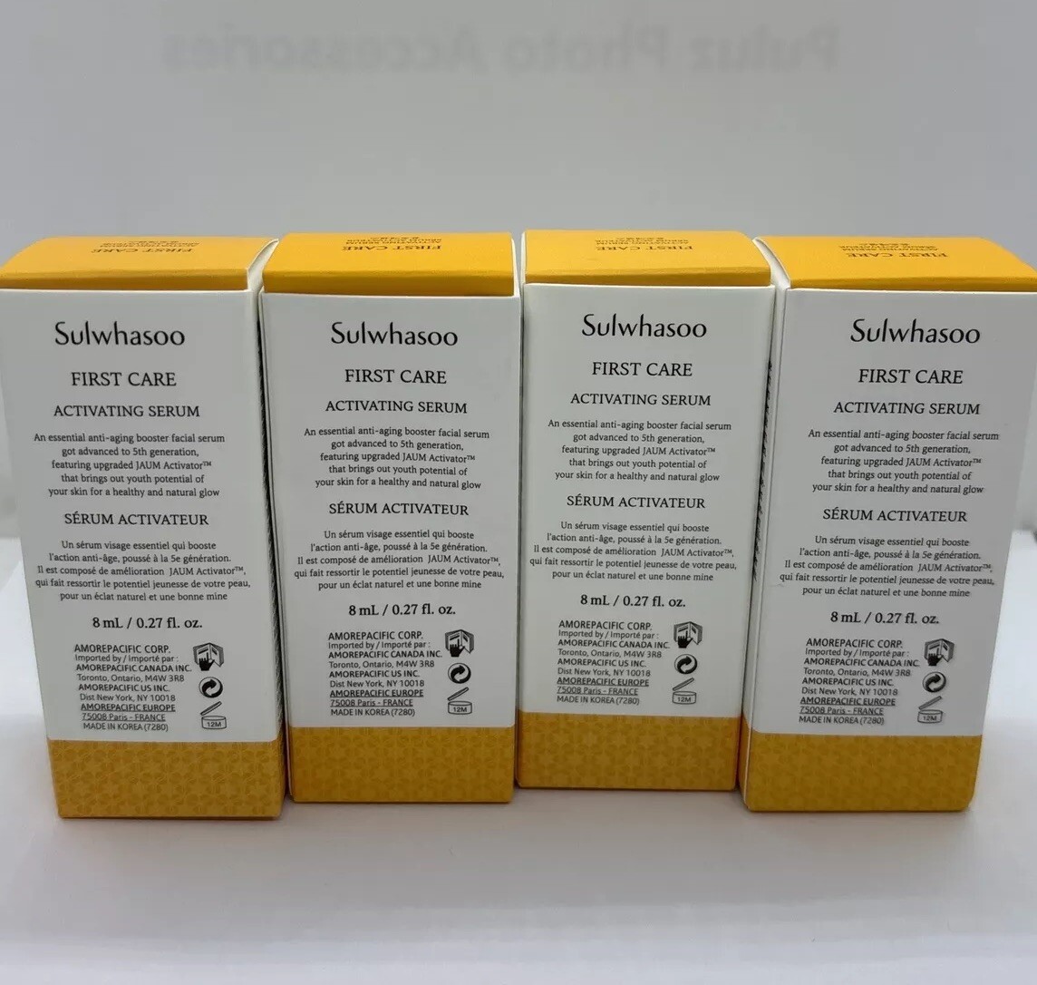 NEW 4X Sulwhasoo ADVANCED First Care Activating Serum Travel SZ 8ml/0.27oz Each