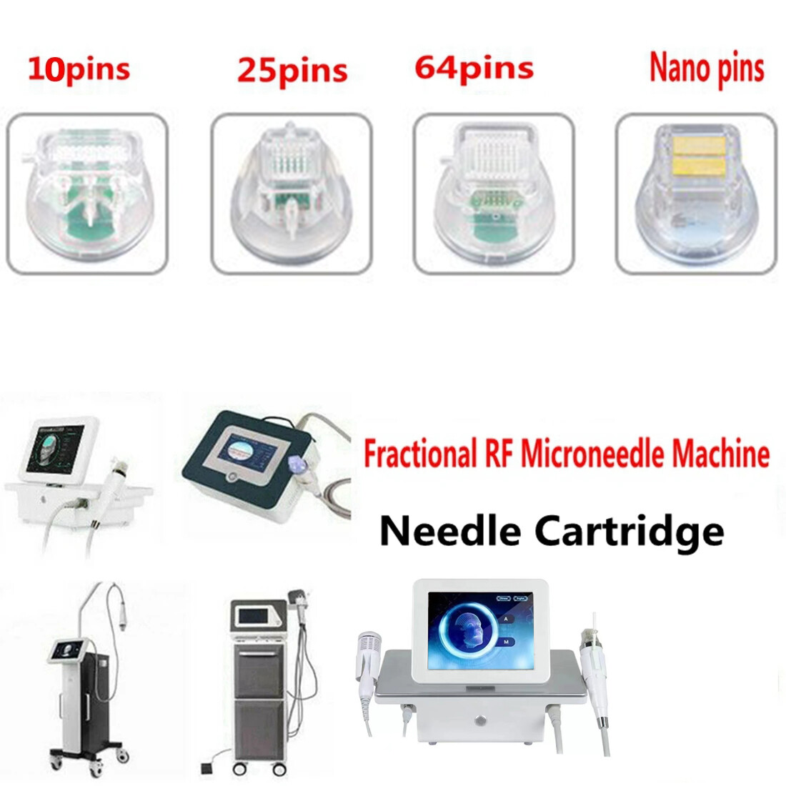 2in1 Micro Pin Machine Cold Hammer Anti Scars Spot Wrinkle Removal Beauty Device