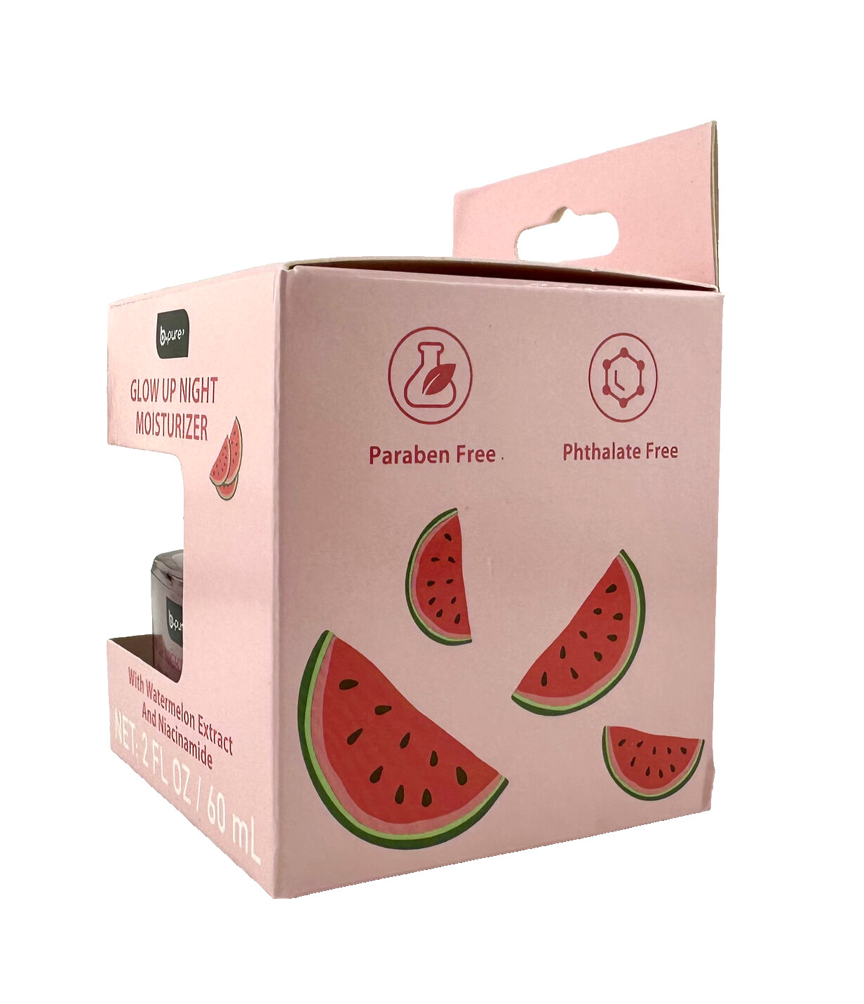 B-Pure Watermelon Glow Up Night Moisturizer, Serum & Toner – 2 Sets