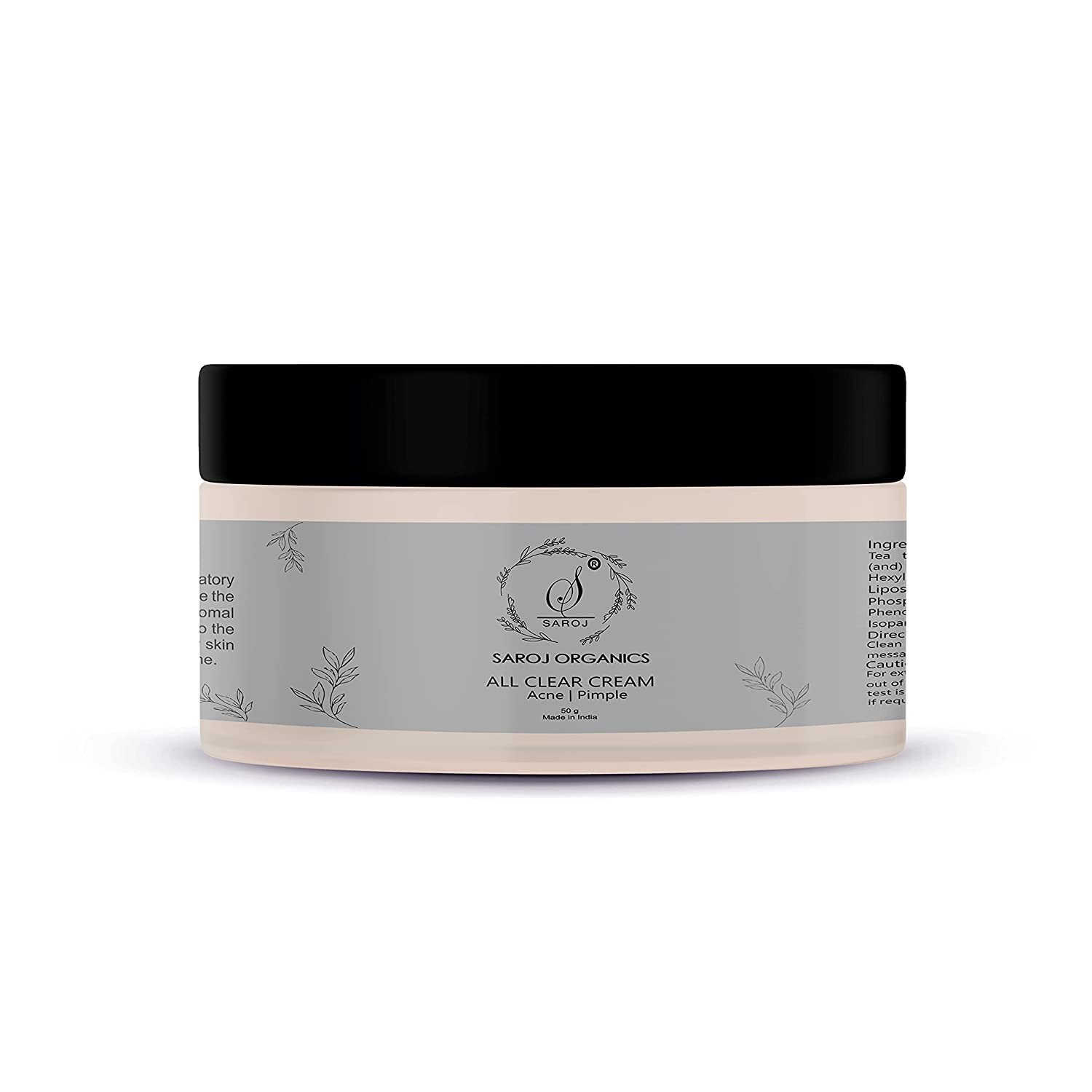 Saroj Organics All Clear Cream, 50gm,for men and women LONG EXPIRY