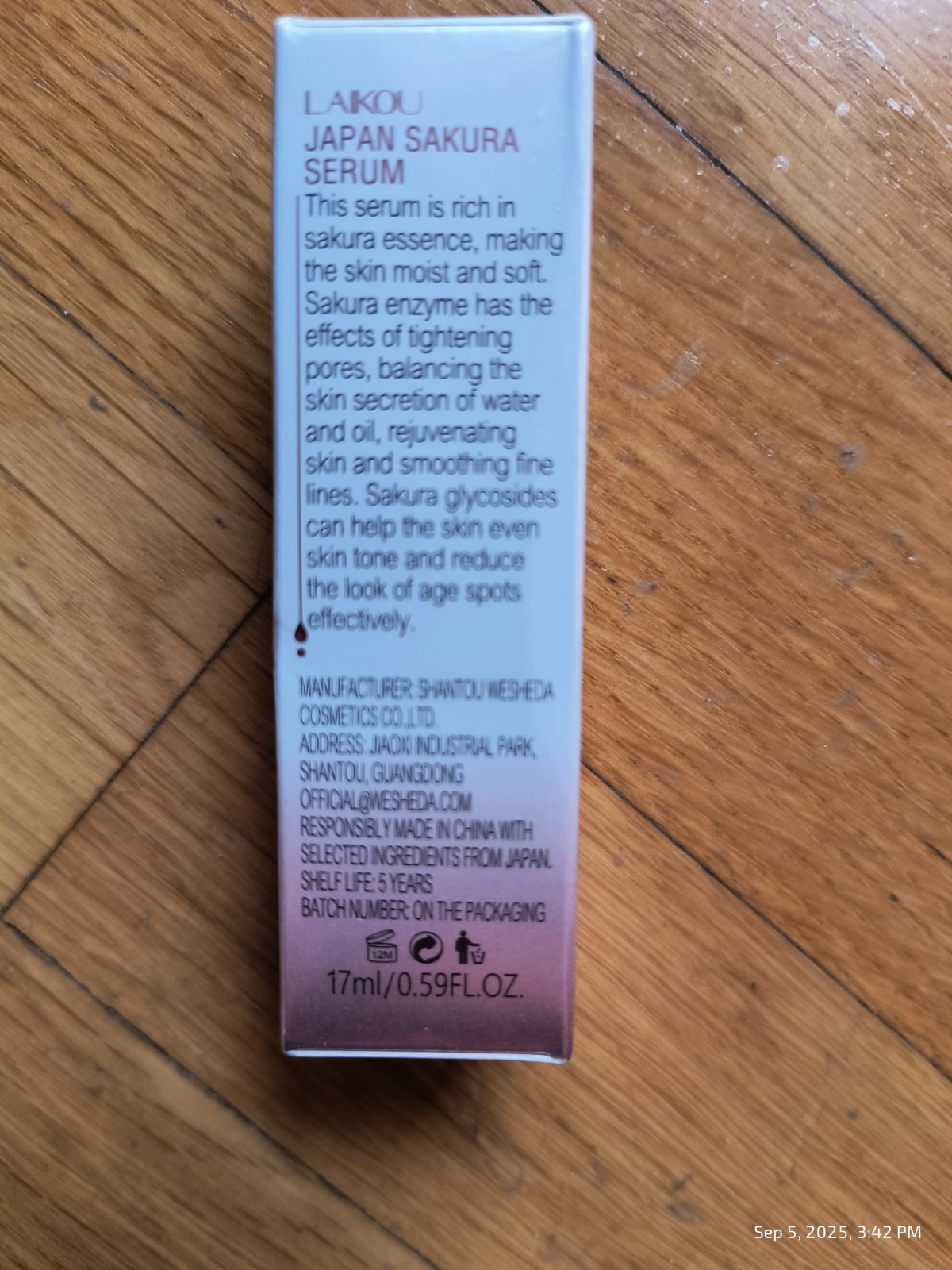 Japan Sakur Serum Anti-aging Face Serum Rejuvenate Tighten Pores Laikou Sealed