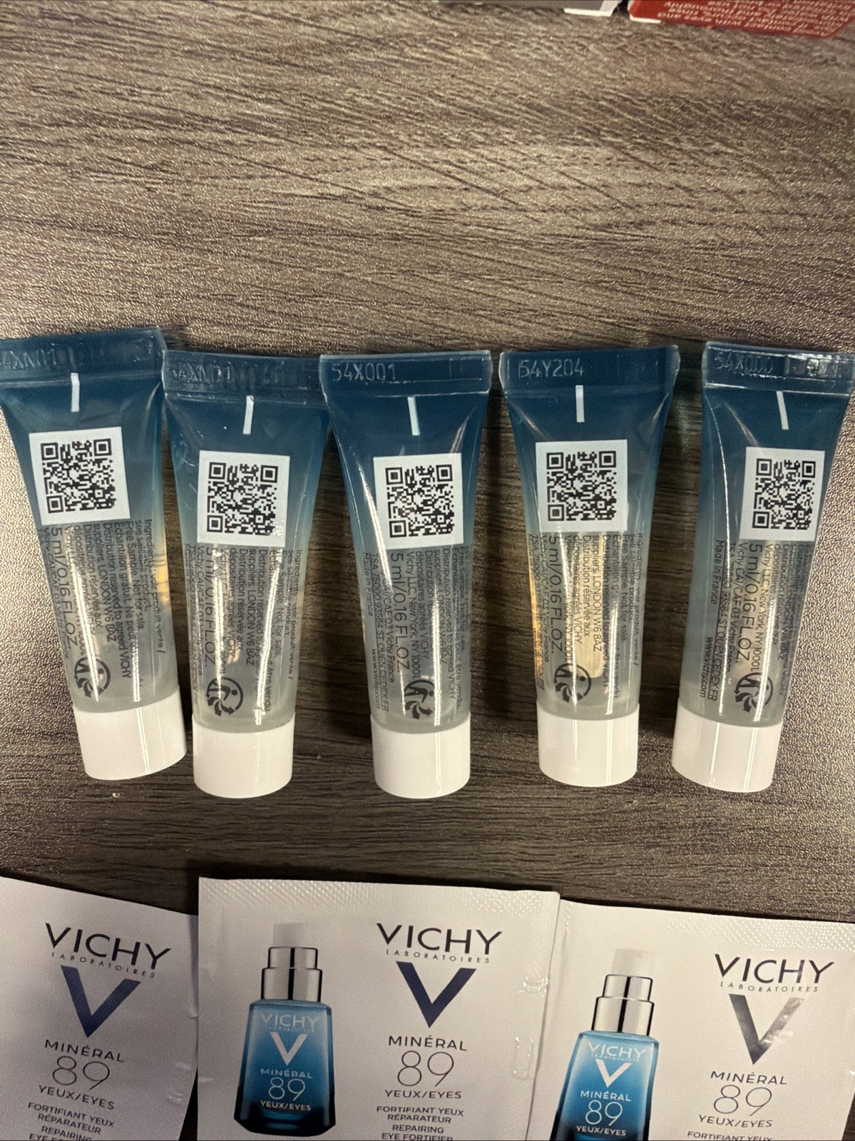 Variety Lot of 9 Vichy Serum (B3 Serum, HA Serum, Mineral 89)
