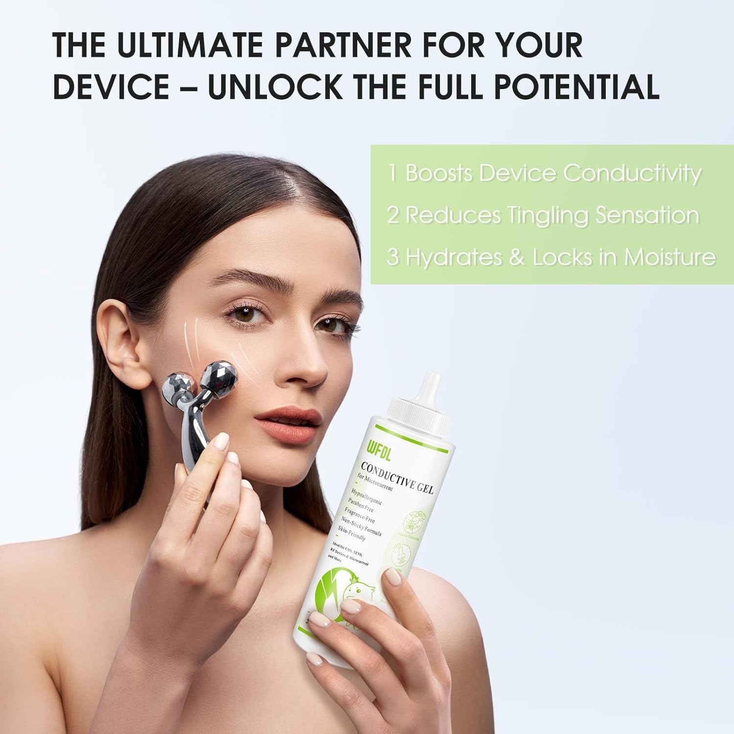 Cruelty-Free 8.5 oz Conductive Gel for EMS, RF & TENS – Skin Protection Formula
