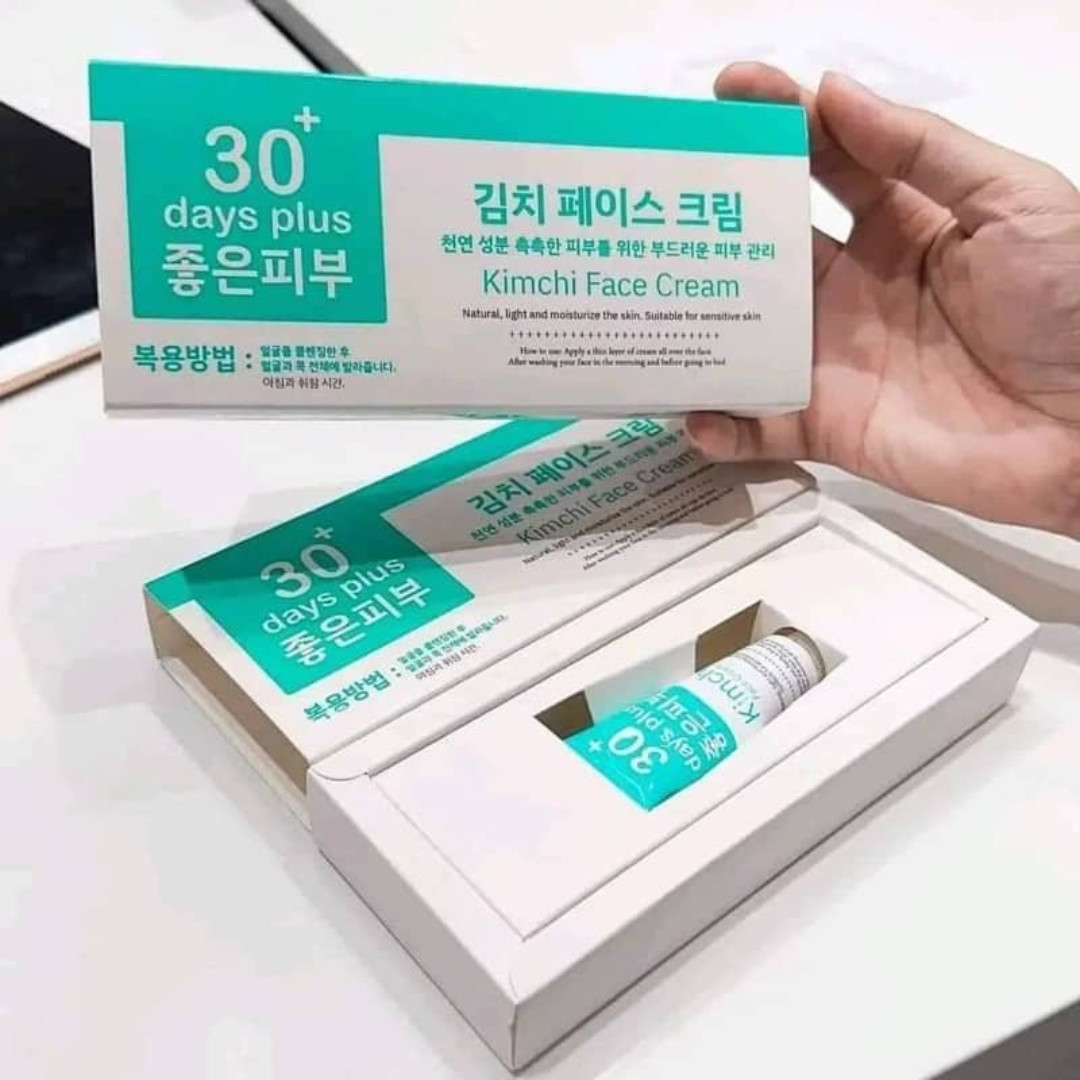 1 SET KIMCHI FACECREAM 30 DAYS PLUS + SUN SCREEN SPF50 PA+++