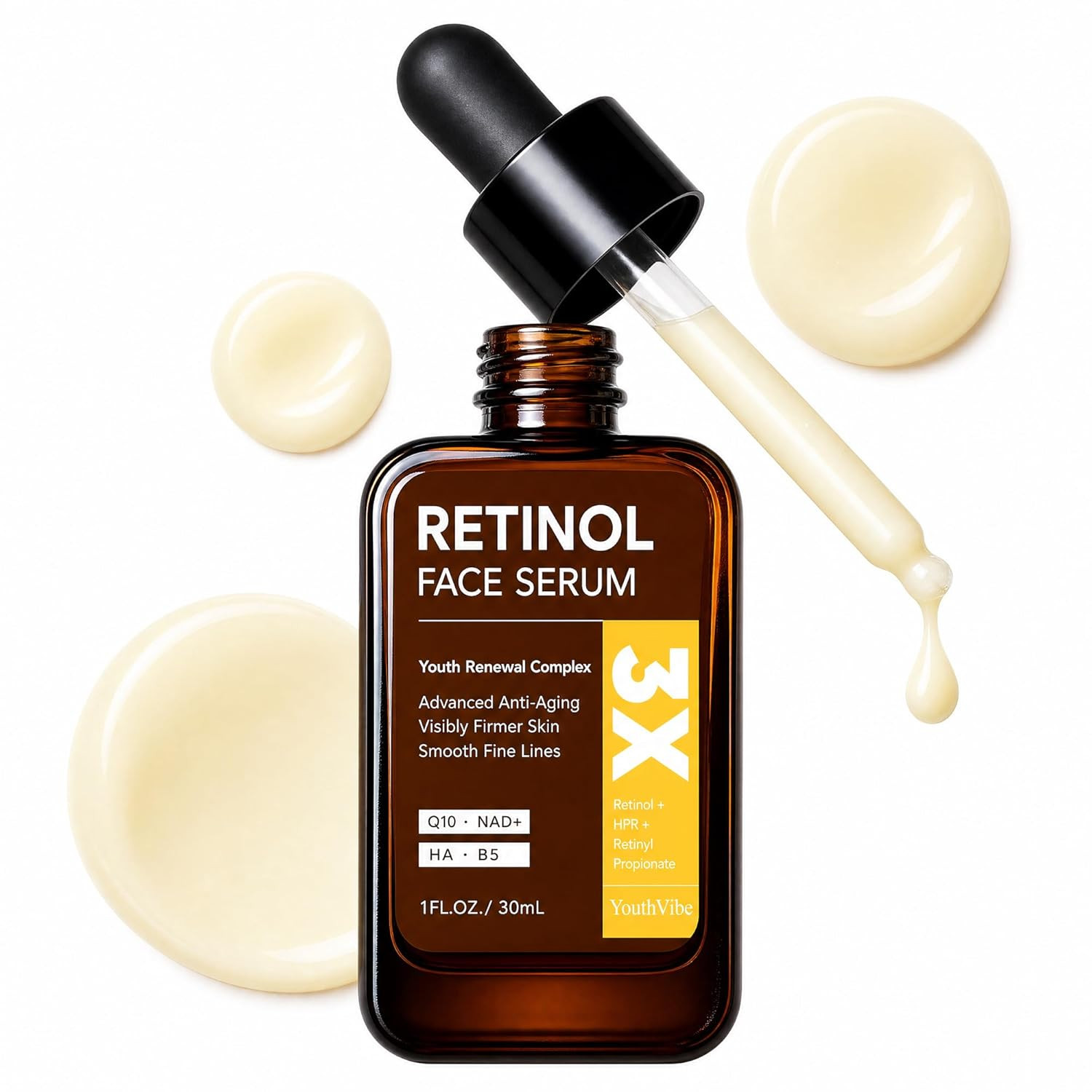 Retinol Serum for Face, anti Aging & anti Wrinkle B5 Resurfacing Retinol Serum w