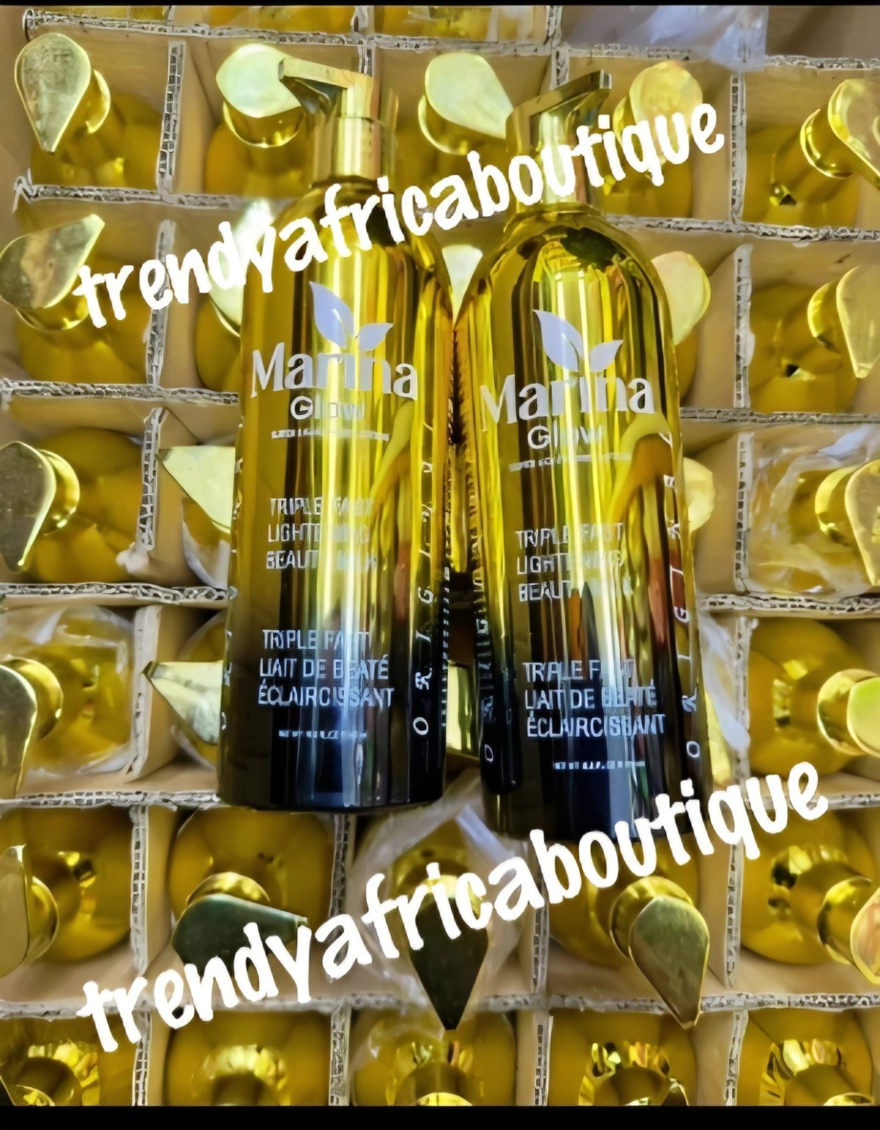 2pcs. Marina GLOW SUPER lightening Body Milk (Lotion) & Soap. 3riple Fast. 👌