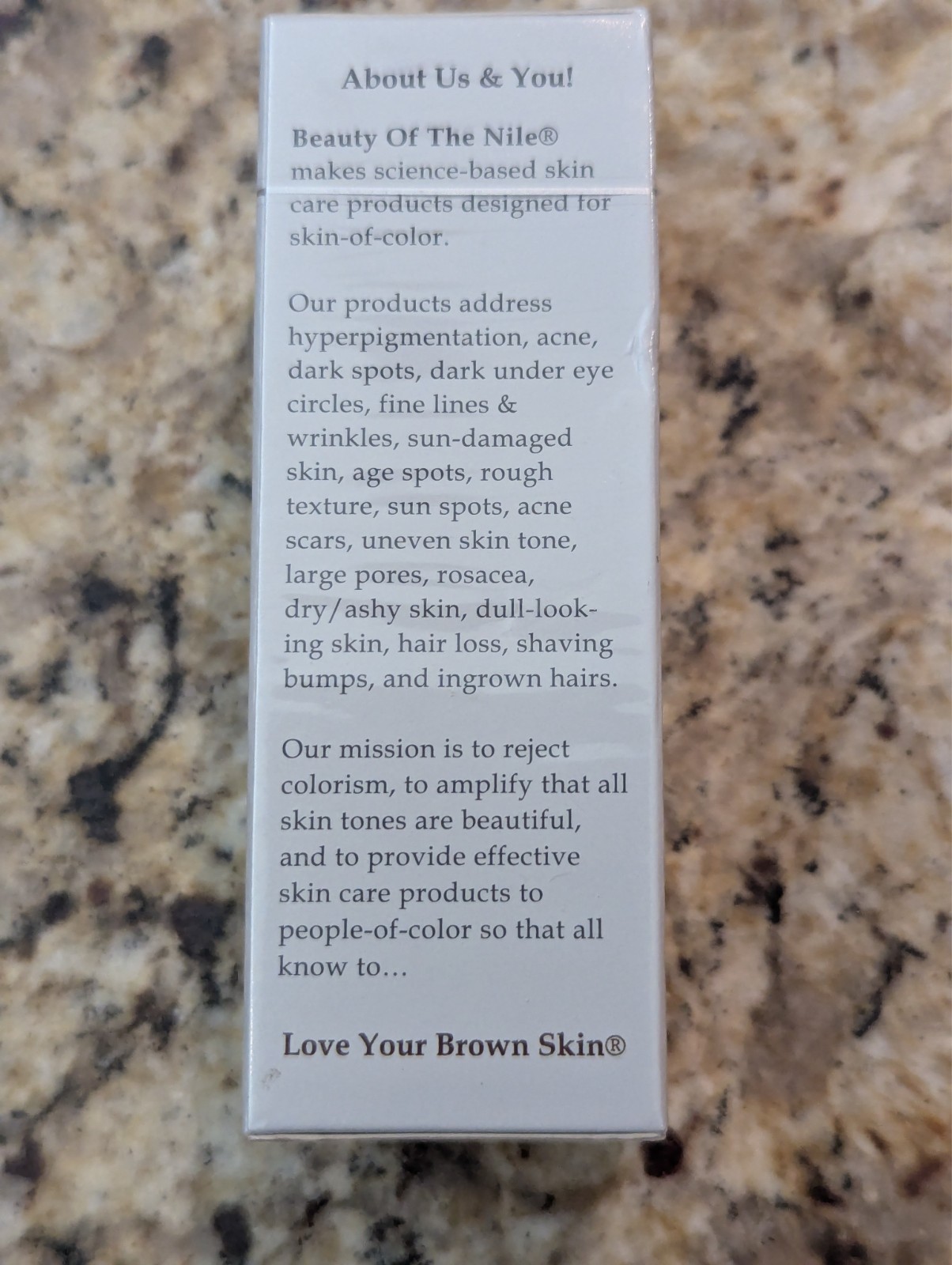 Beauty of the Nile Dark Under Eye Circle Eraser Serum 1 fl oz exp: 04/2026