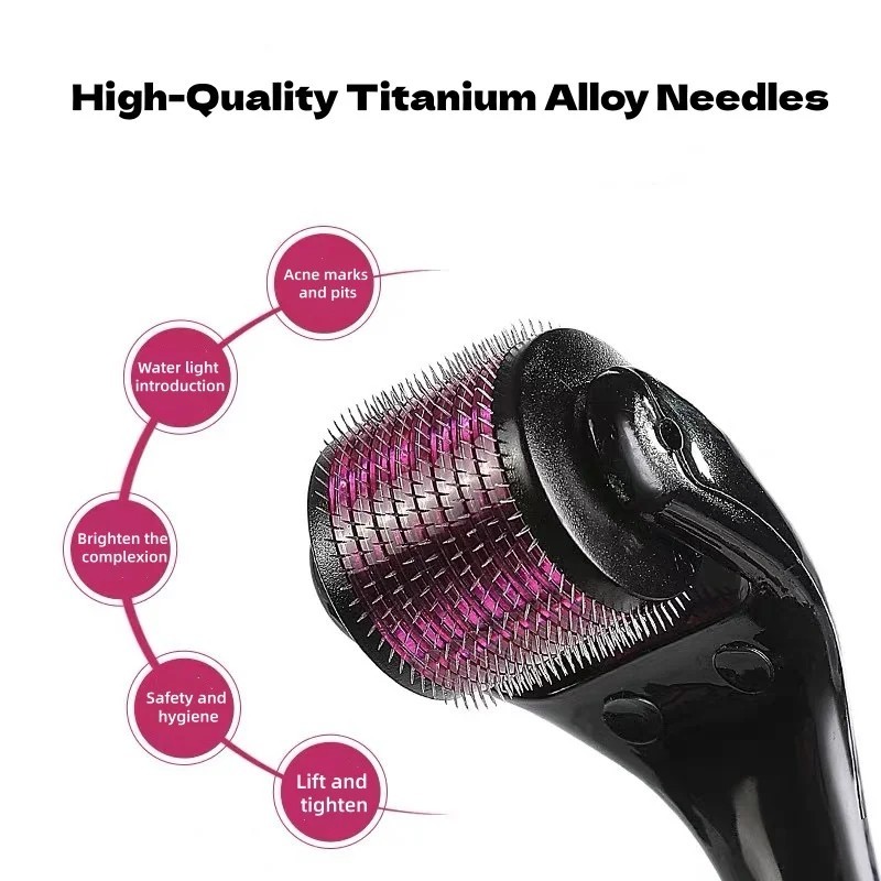 Beard Derma Roller For Hair Loss Beard Growth 0.25MM Titanium Derma Roller micro