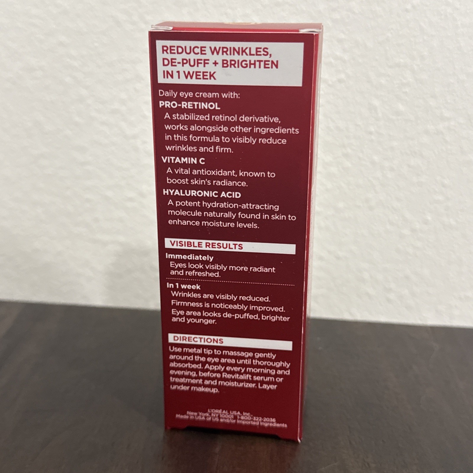 NEW L’oreal Paris Revitalift triple Power Anti-Aging Eye Cream-0.5 fl oz (C2)