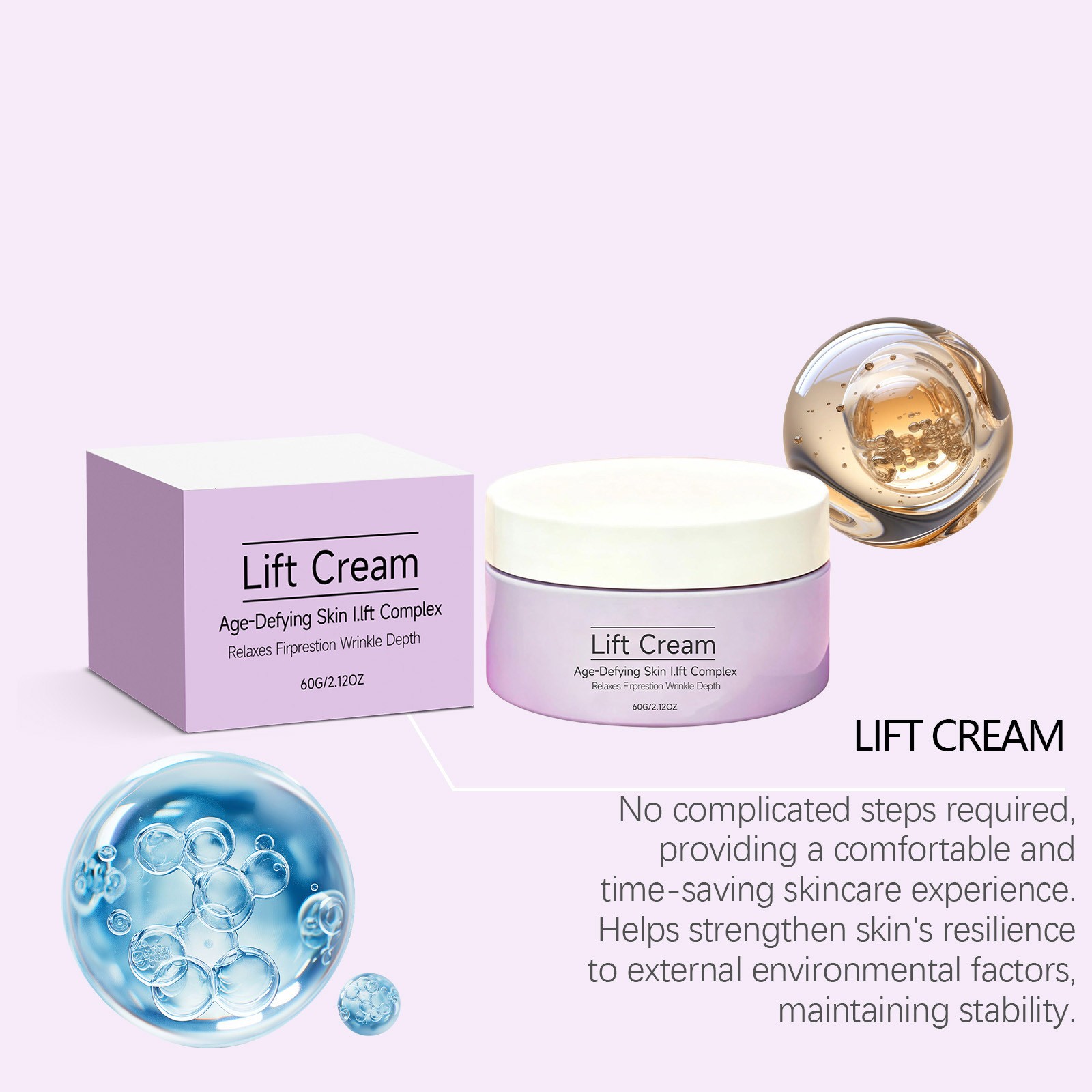 Noor Wonder Lift Cream Anti-Wrinkle Firming Anti-Aging Skin Care 60ML 1