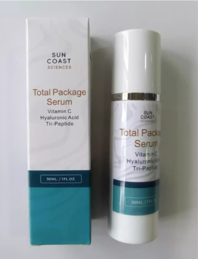3- Sun Coast Sciences TOTAL PACKAGE SERUM 1oz Vitamin C Hyaluronic Acid