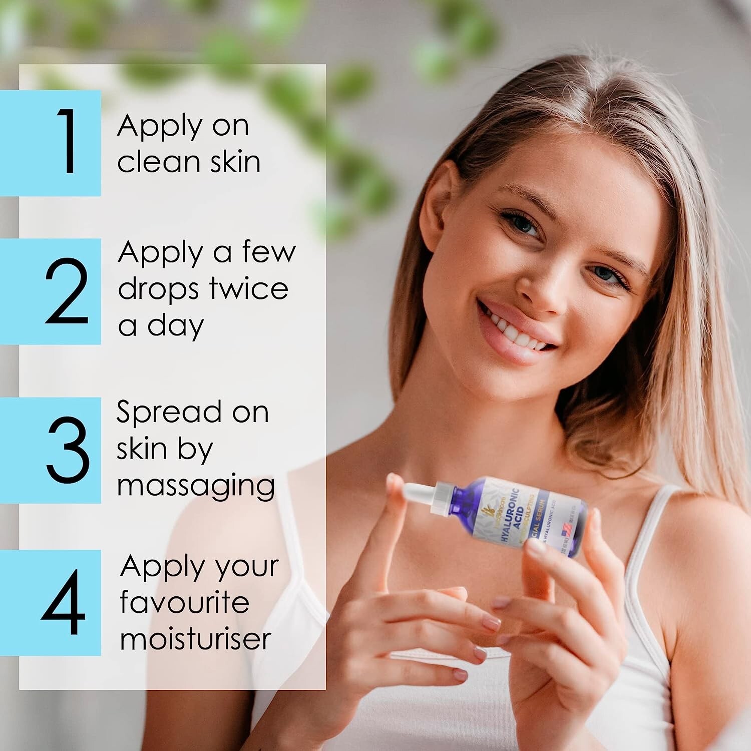 10 PACK Pure Hyaluronic Acid Serum for Face (2 Oz) – Paraben and Fragrance-Free