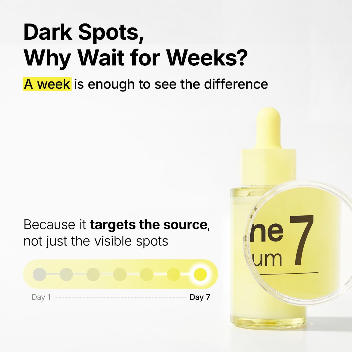 Glutathione 7 Dark Spot Serum with Niacinamide for Uneven Skin Tone Treatment