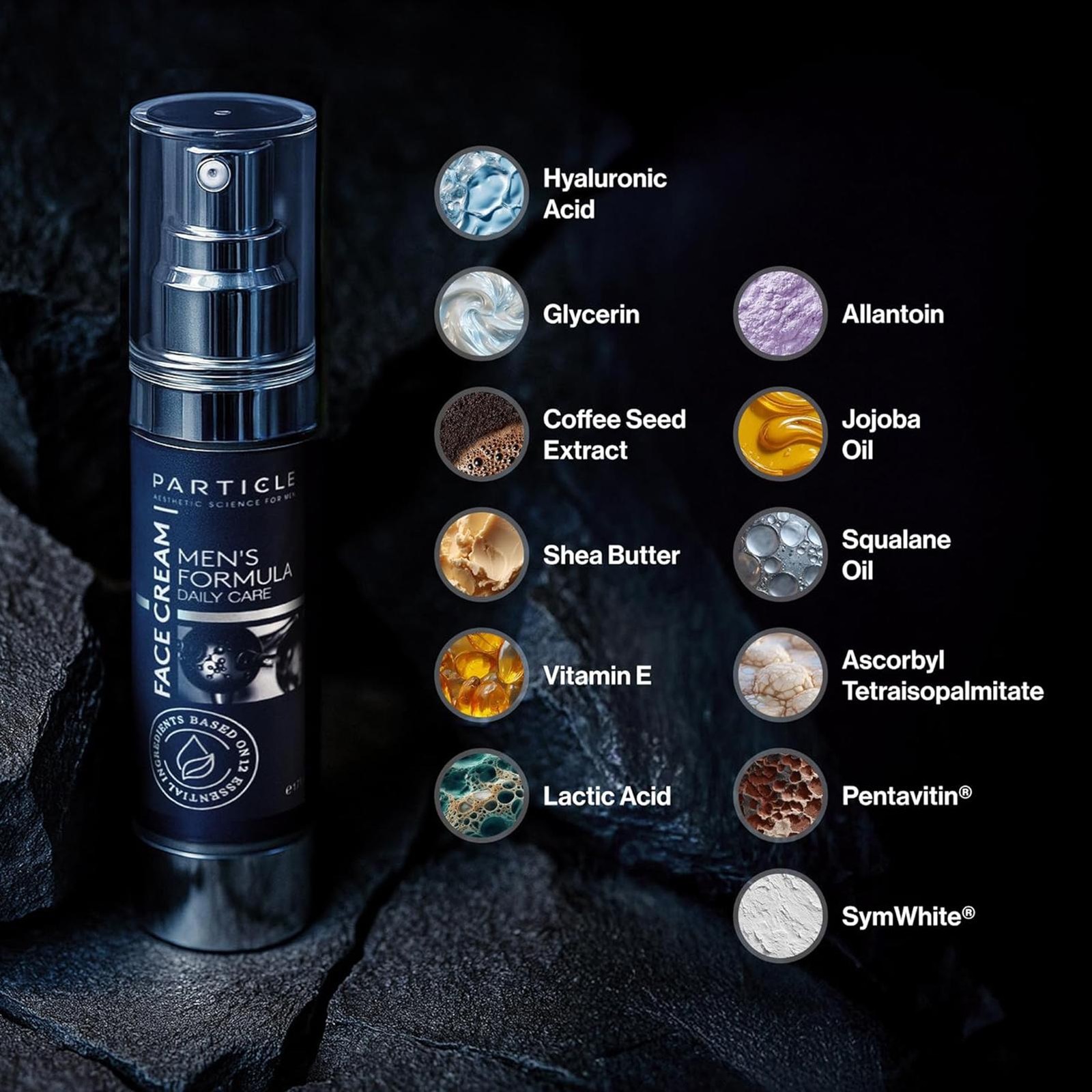 Particle Face Cream For Men 6 In 1 Anti Aging Cream Fights Eye Bags Dark Spots🔥