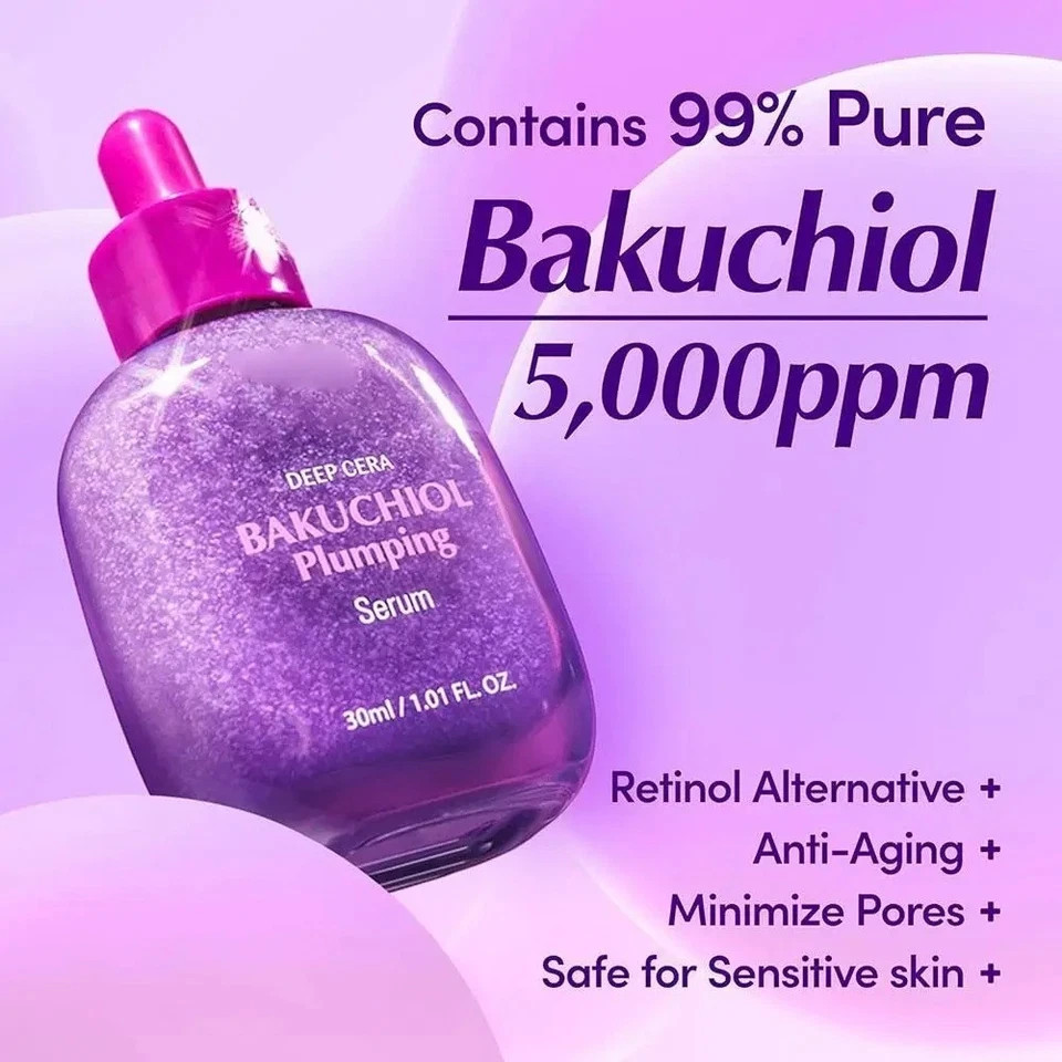EQQUALBERRY Vitamin Illuminating Serum Bakuchiol Plumping Face Serum 30ml