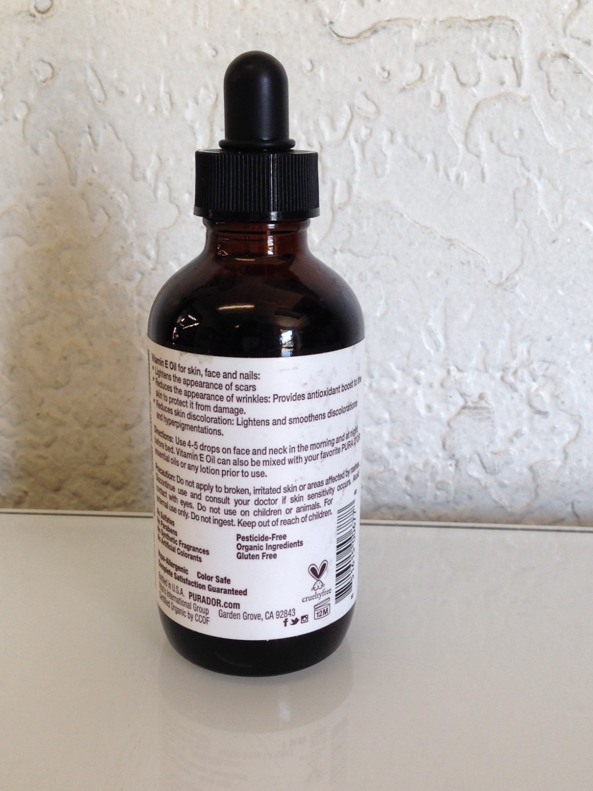 PURA D’OR Organic Vitamin E Oil Super Blend 70,000 IU, 4 fl oz