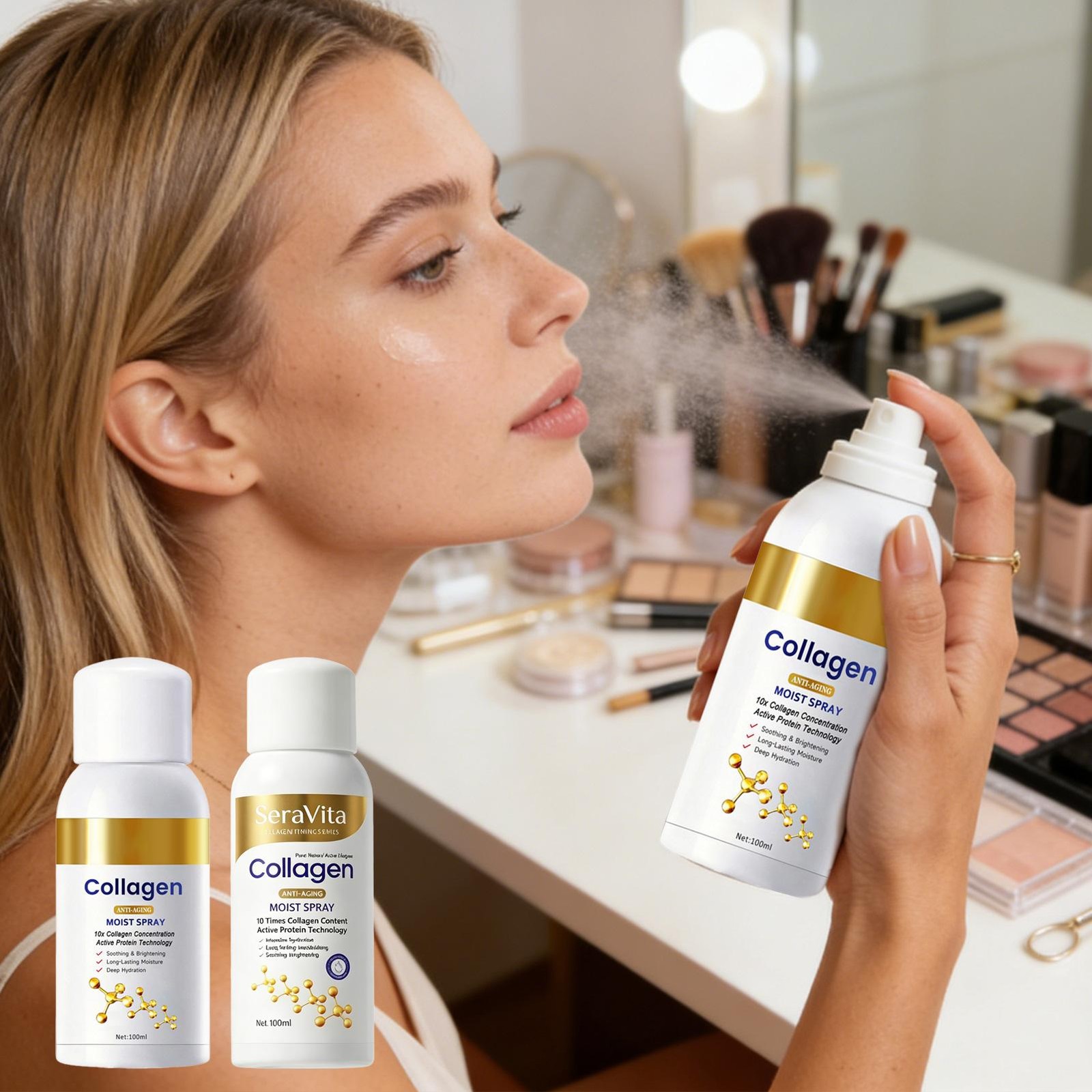 SeraVita Firming Collagen Spray Rediscover The Skin You Recognize — Firmer