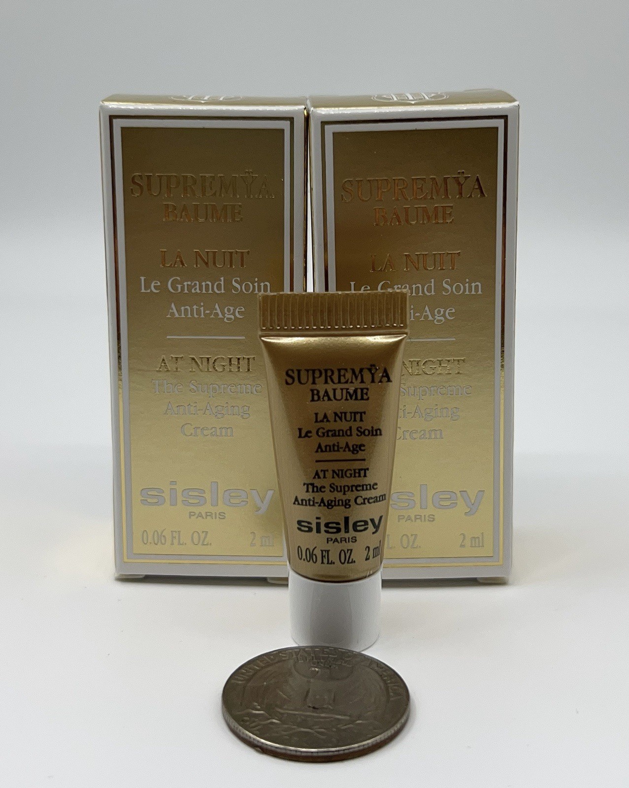 2 x Sisley Supremya Baume La Nuit The Supreme Anti-Aging Cream 2ml Each Total 4m
