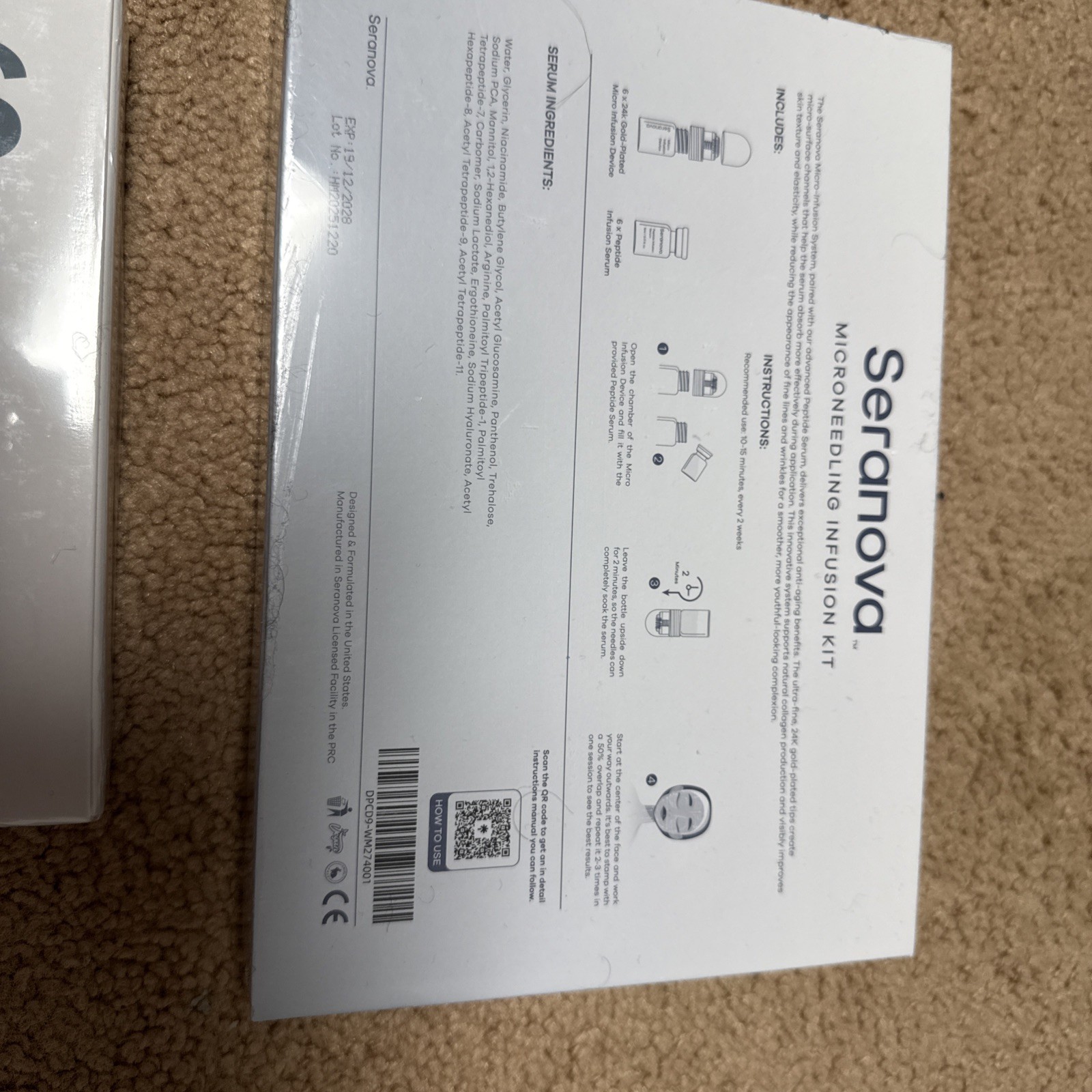 Seranova – Micro Needle for Skin w/collagen/hyaluronic- 3 Month Supply- BB 2028