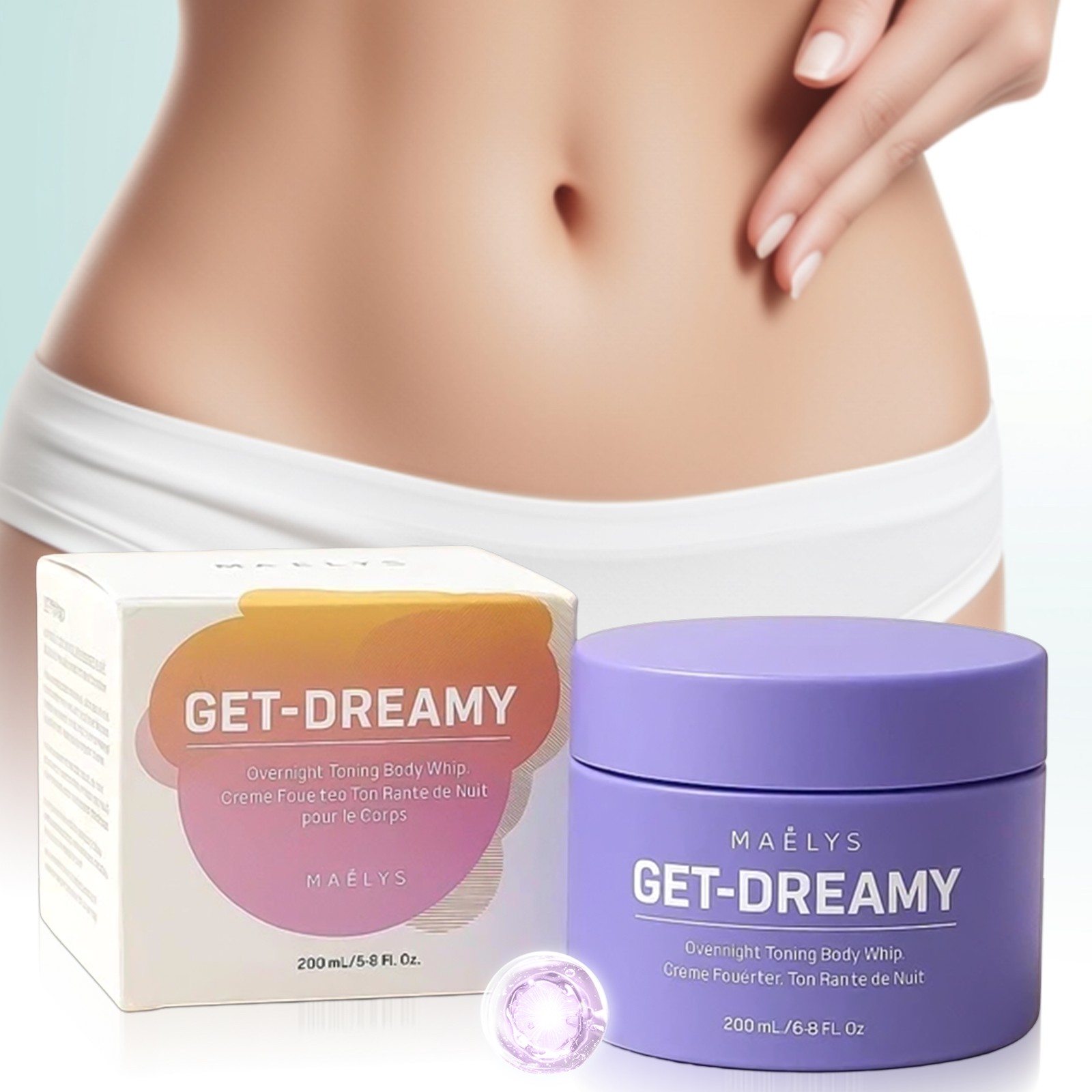 Get-Dreamy Maelys Overnight Toning Body Whip – 6.8 Fl Oz/200 Ml