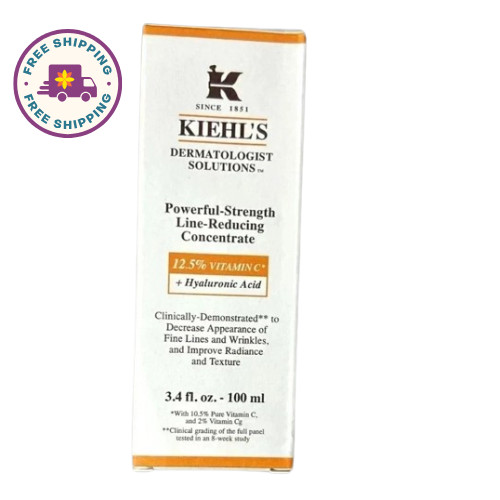 Kiehls Powerful Strength Line Reducing Concentrate 3.4oz 100mL New Sealed