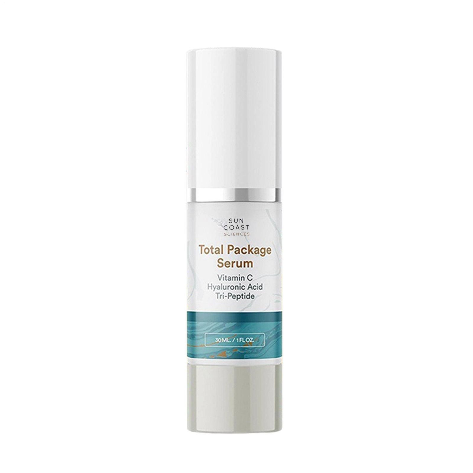 3- Sun Coast Sciences TOTAL PACKAGE SERUM 1oz Vitamin C Hyaluronic Acid