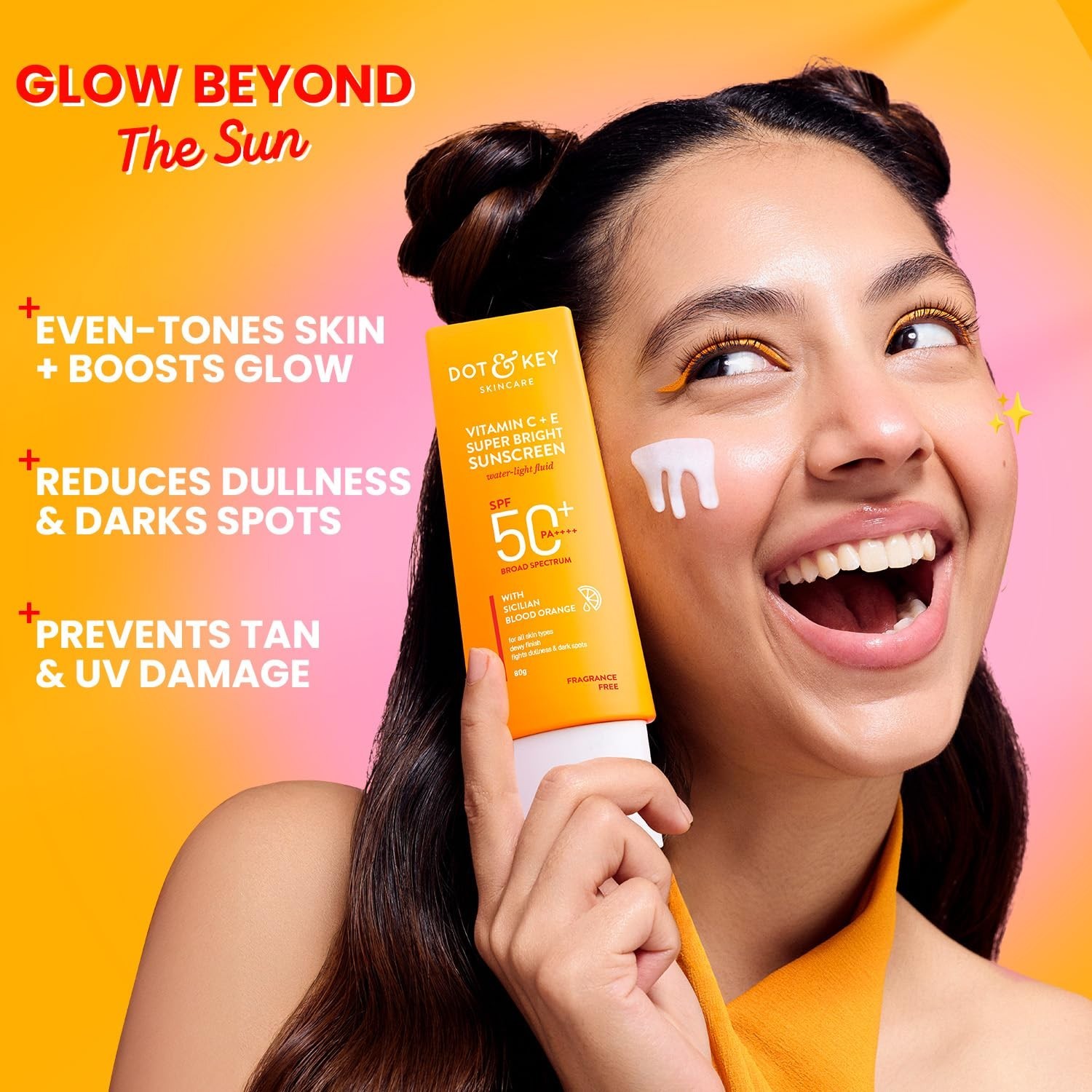 DOT & KEY Vitamin C + E Super Bright Sunscreen Spf 50 , 50gm Long Expiry