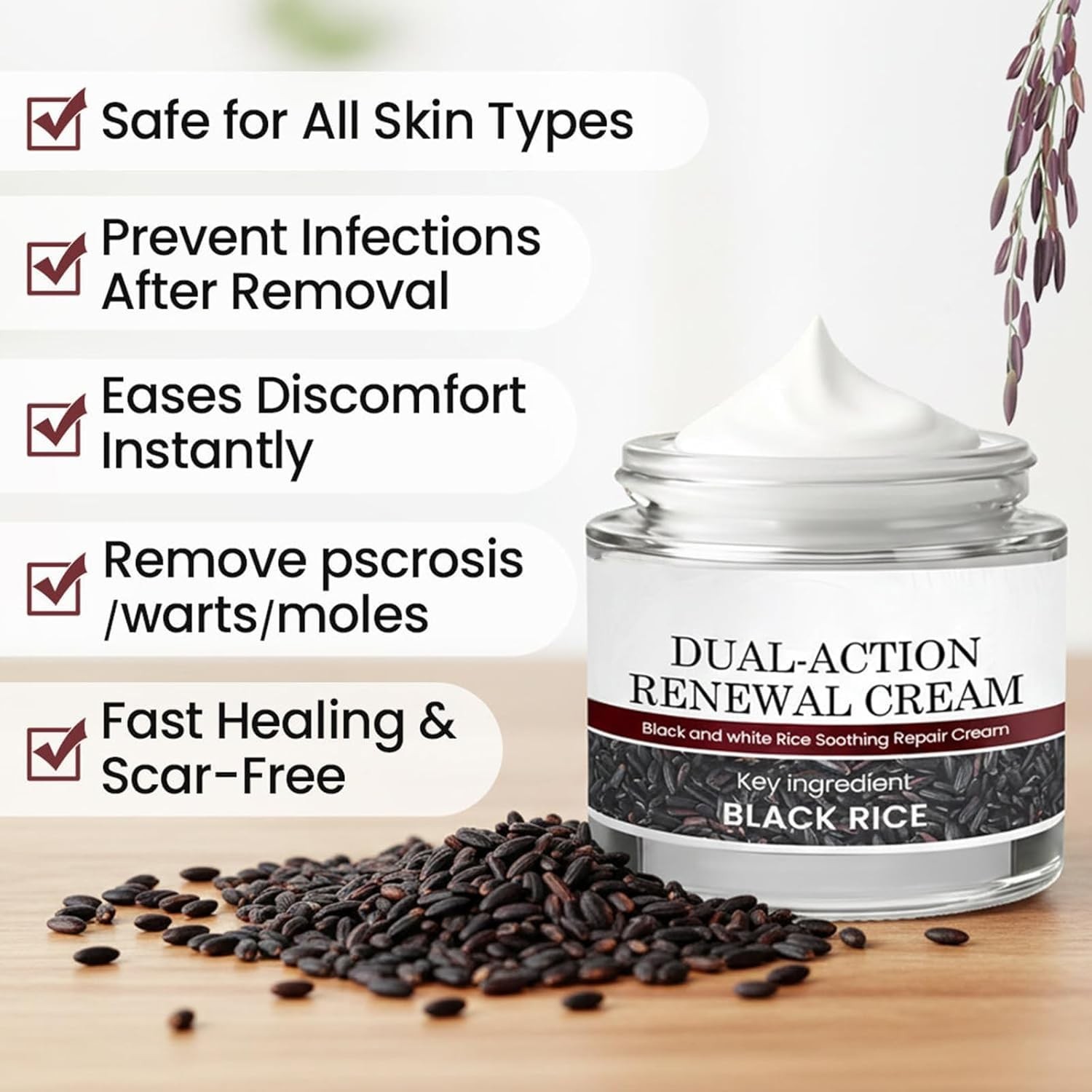 Daily Use Hydrating Renewal Cream with Black Rice – Gel for Smoother Skin