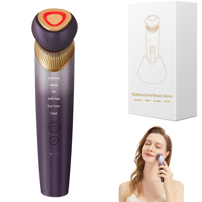 Yuonry 6-In-1 Age-Defying – Eye Face Neck Lift Firm 5-Color Light Therapy For