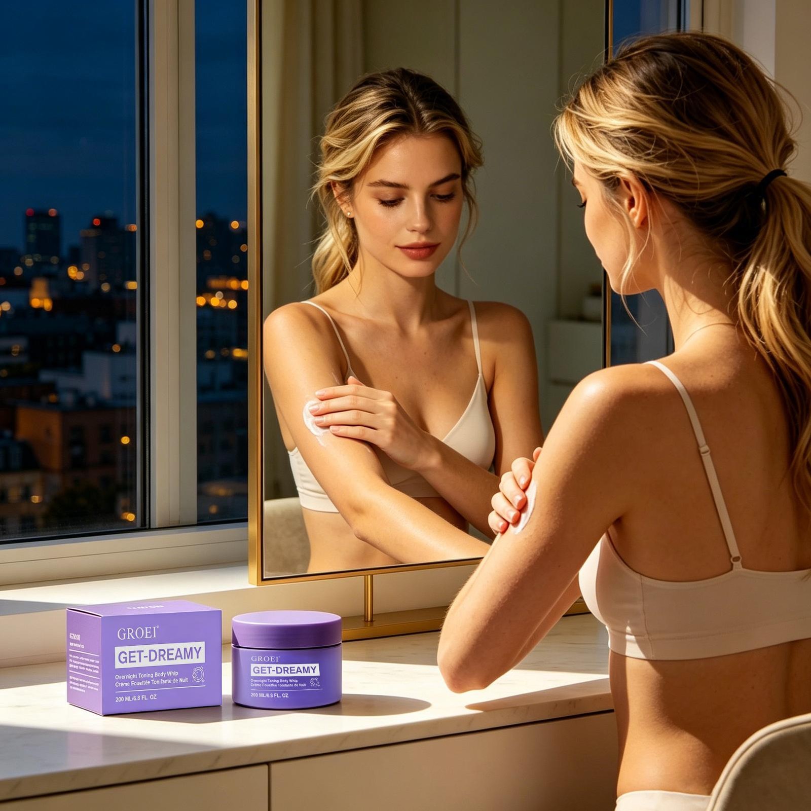 Groei Get-Dreamy Overnight Toning Body Whip – 6.8 fl oz/200 ml – New