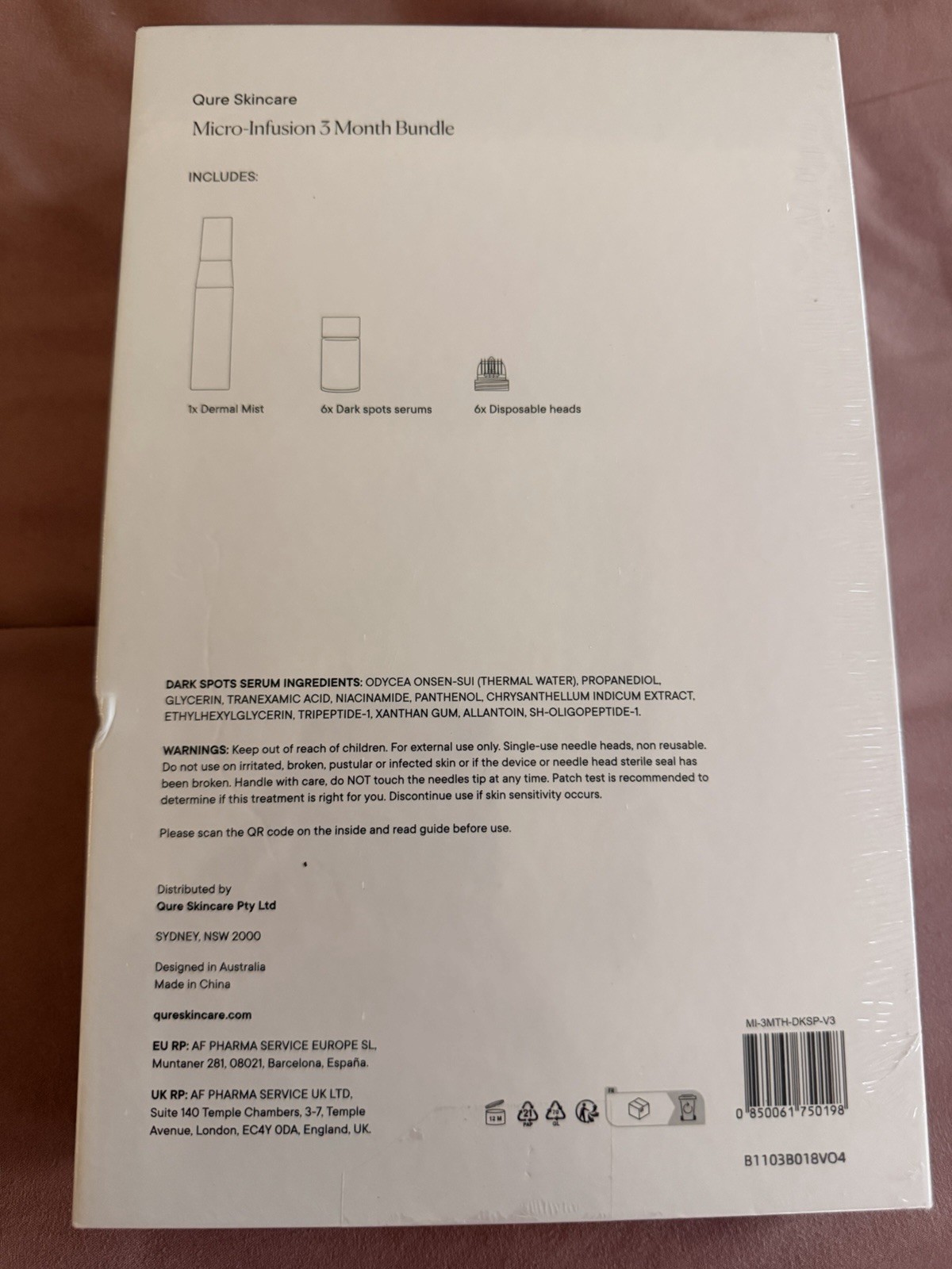 Qure Skincare Micro-Infusion System 3 Month Bundle
