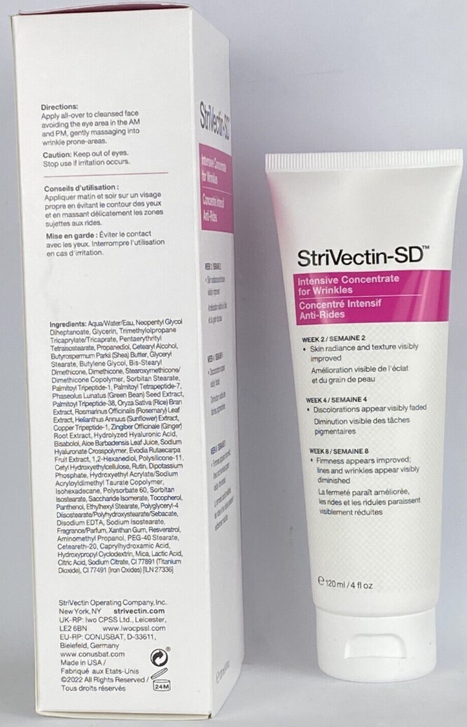 StriVectin-SD Intensive Concentrate for Wrinkles 4 fl oz NIB
