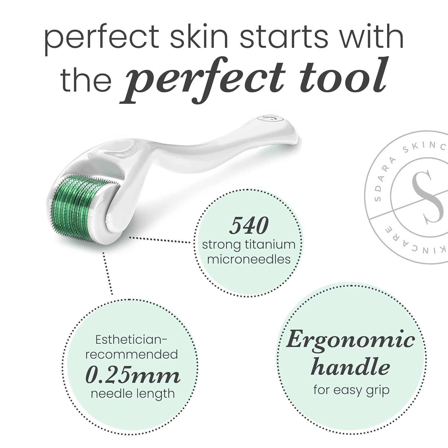 Portable High-Quality Derma Roller with Storage Case – Skincare Essential
