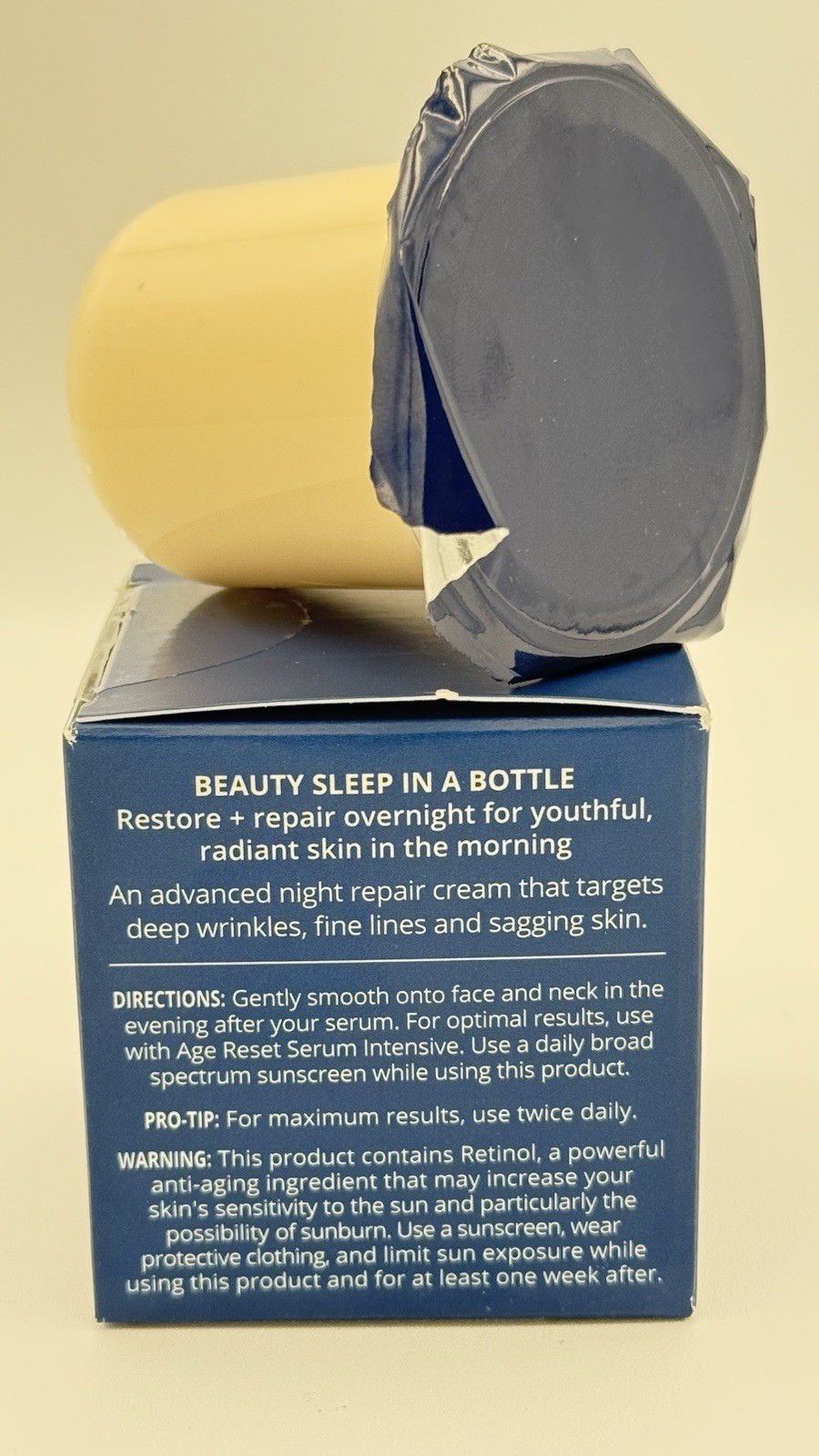 SKINN Age Reset Advanced Night Cream – With Tri-retinol 1.7 oz Refill Sealed Box