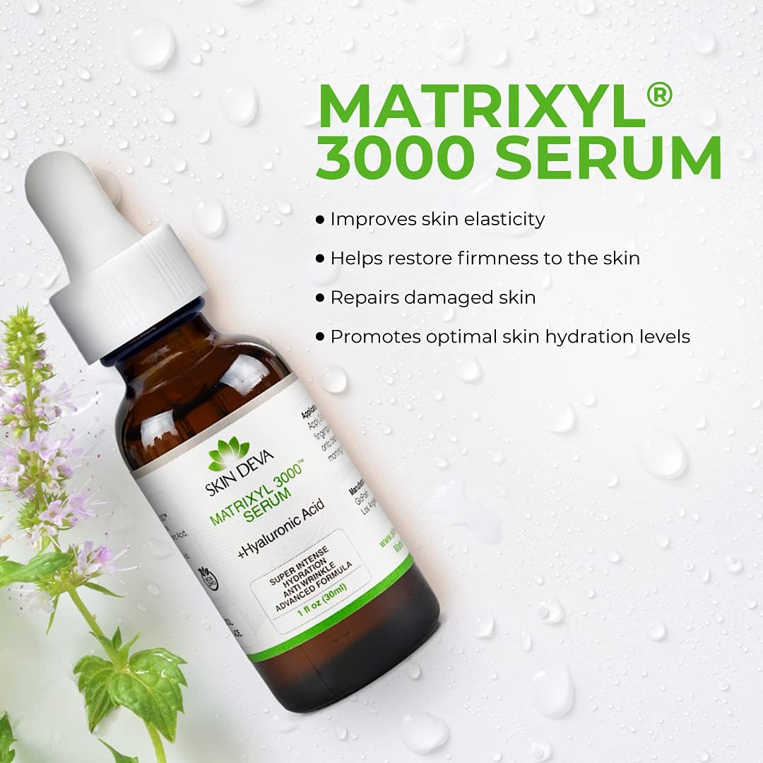 SKIN DEVA 1 fl oz Matrixyl 3000 with Hyaluronic Acid Serum Peptides Serum For