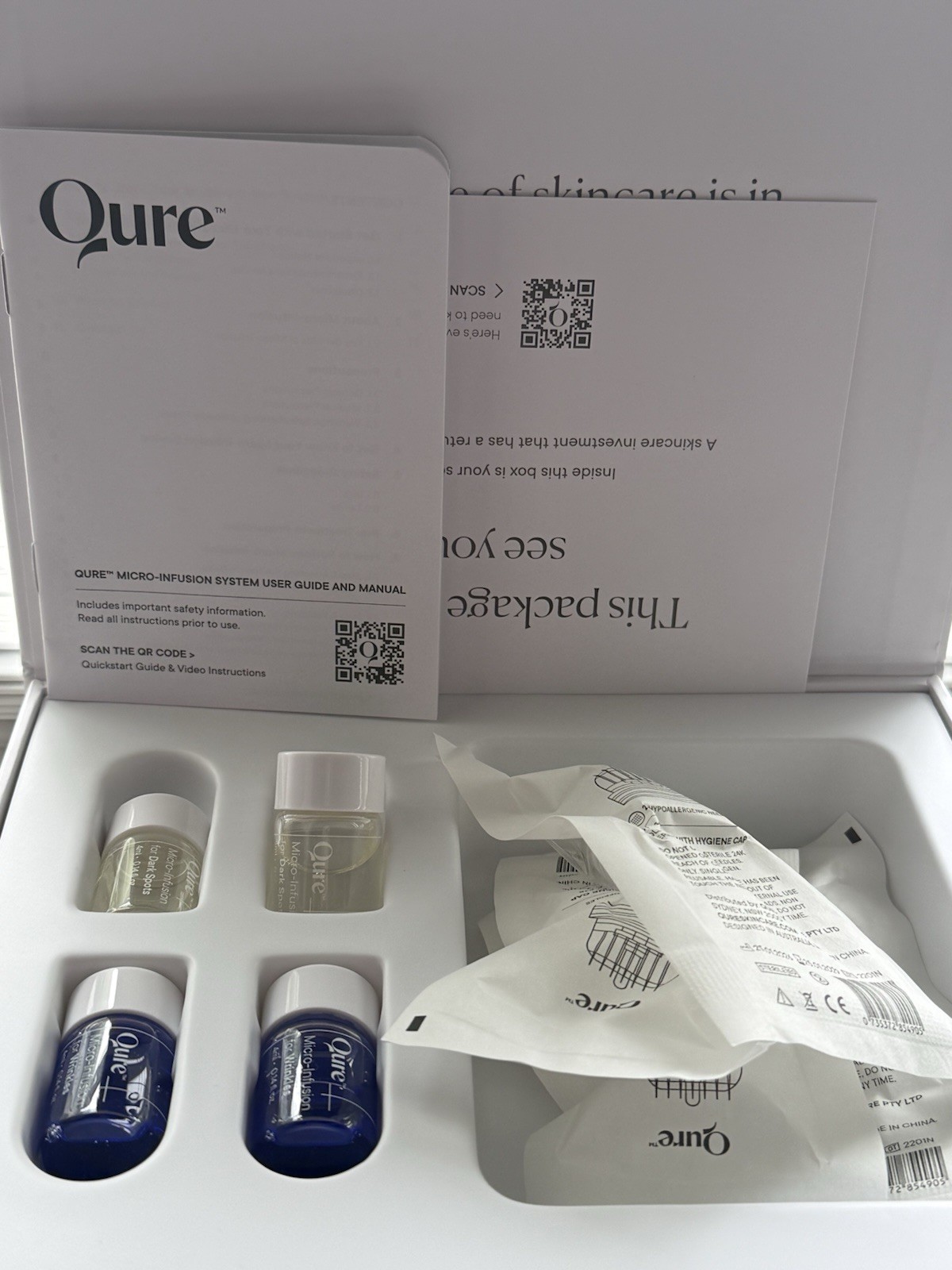 Qure, Dark Spot/Wrinkle Micro Infusion 2mth. SEALED BOX. PICS ARE OF MY BOX.