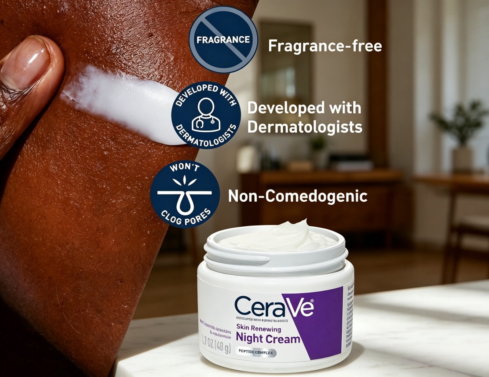 cerave skin renewing night cream – 1.7oz