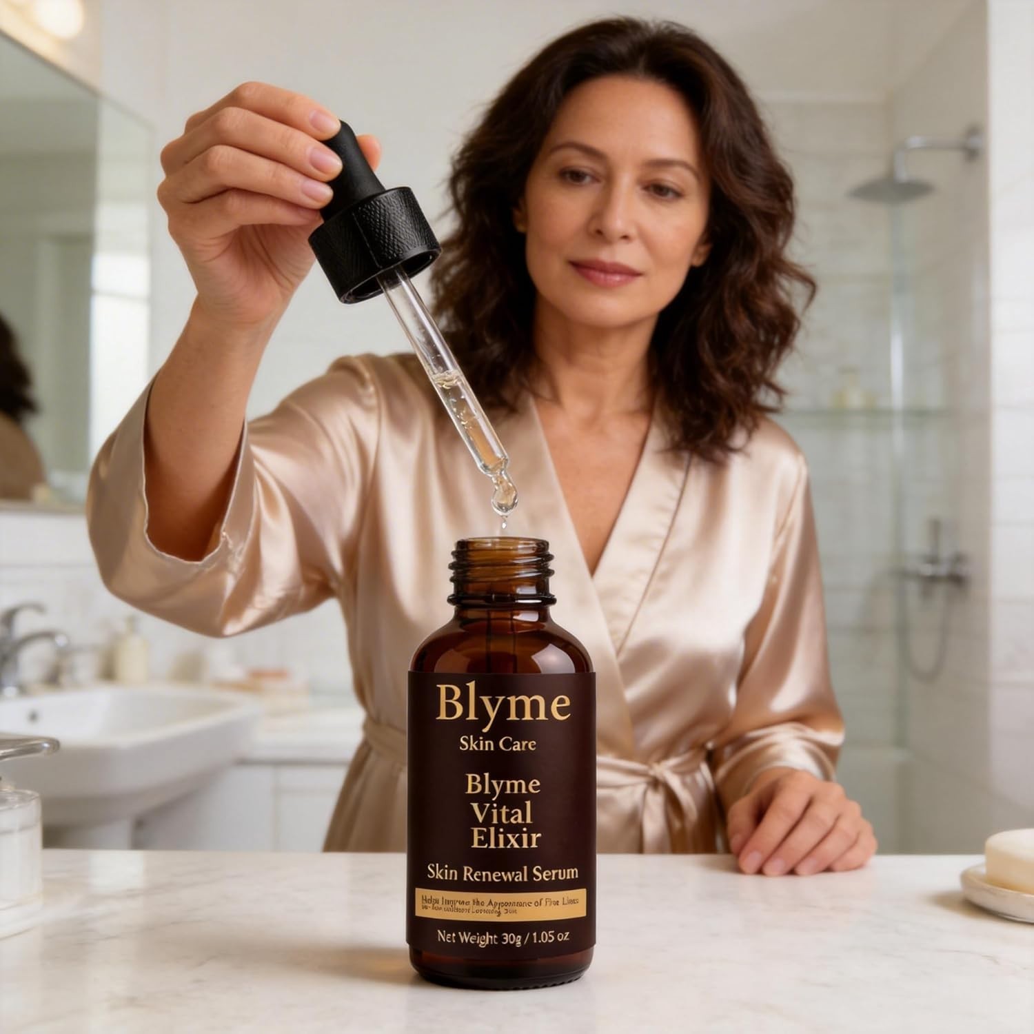 Blyme Prime Elixir,Face Serum for Mature-Looking Skin, 30ml (30g)