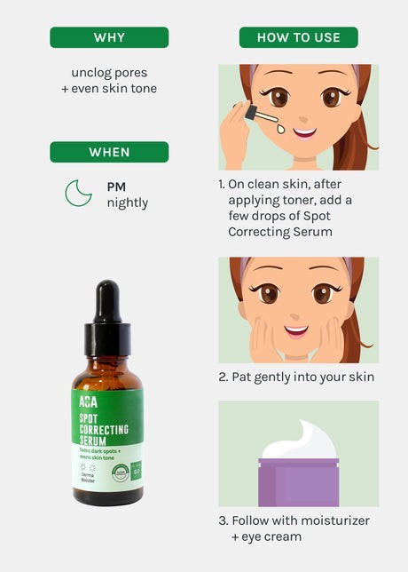 AOA Skin Spot Correcting Serum Brightening Dark Spot Corrector Hydrating Face Se