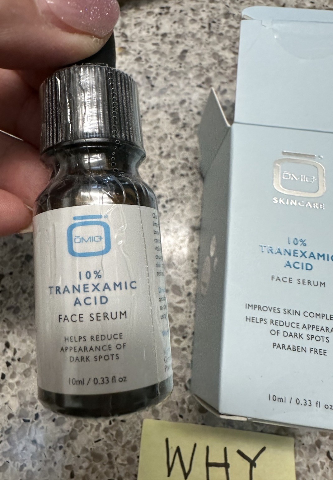 Omic Skincare 10% Tranexamic Acid Face Serum .33oz/10mL EXP 11/2030 TRAVEL SZ