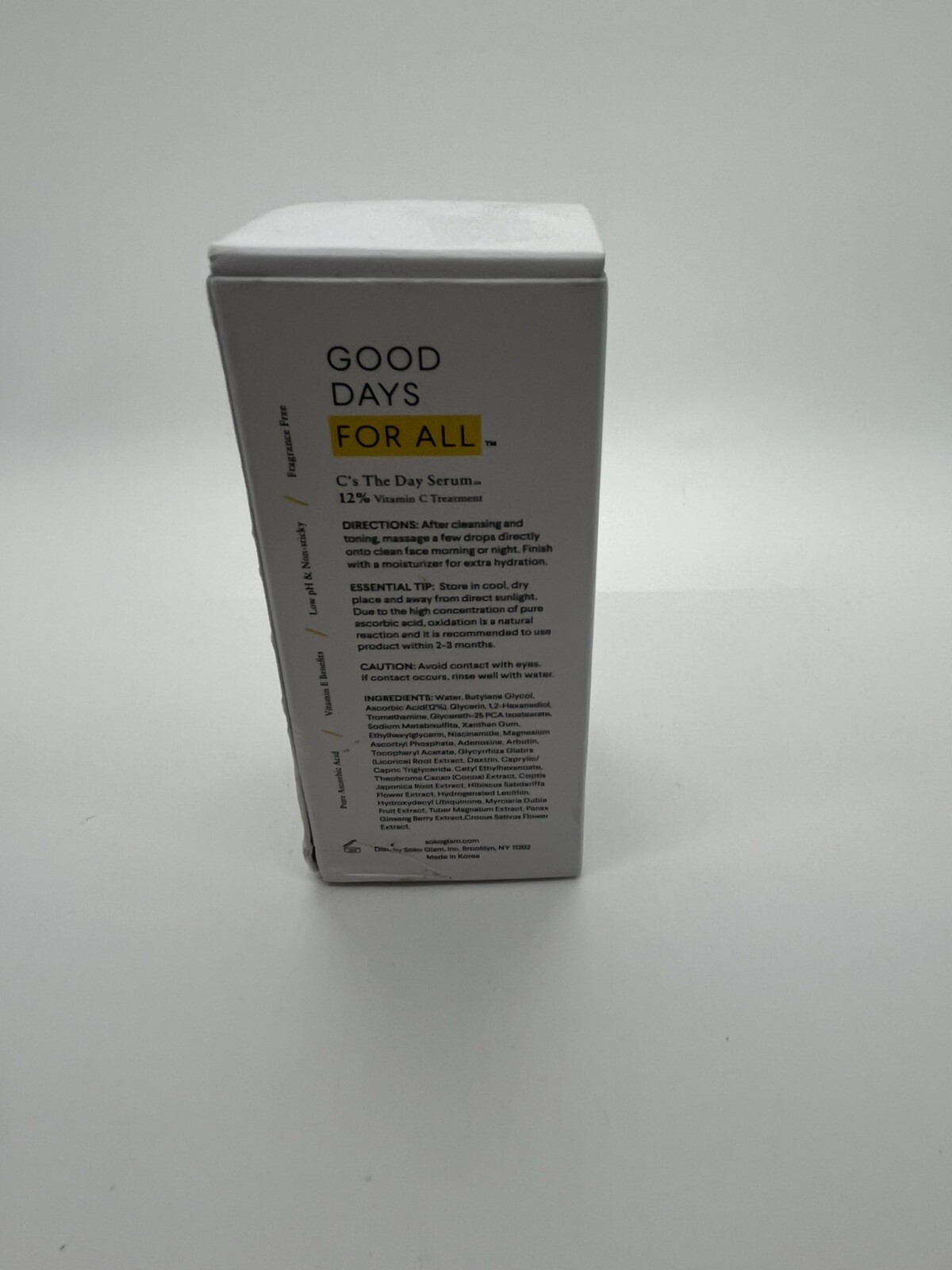 GOOD DAYS FOR ALL C’s The Day Serum 30ML W/ 12% Vitamin C New In A Box