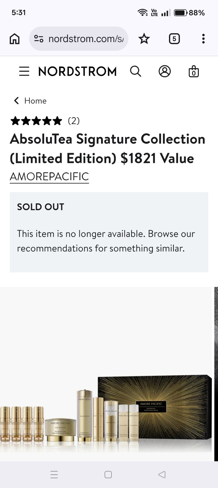 AmorePacific AbsoluTea Signature Collection Set $1821 Retail Value NEW Rare