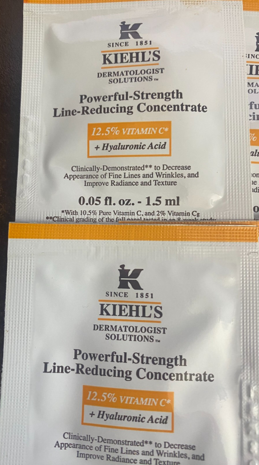 KIEHL’S Travel/Sample Lot Line-Reducing Concentrate+Toner+Face Wash+FaceCream+Ma