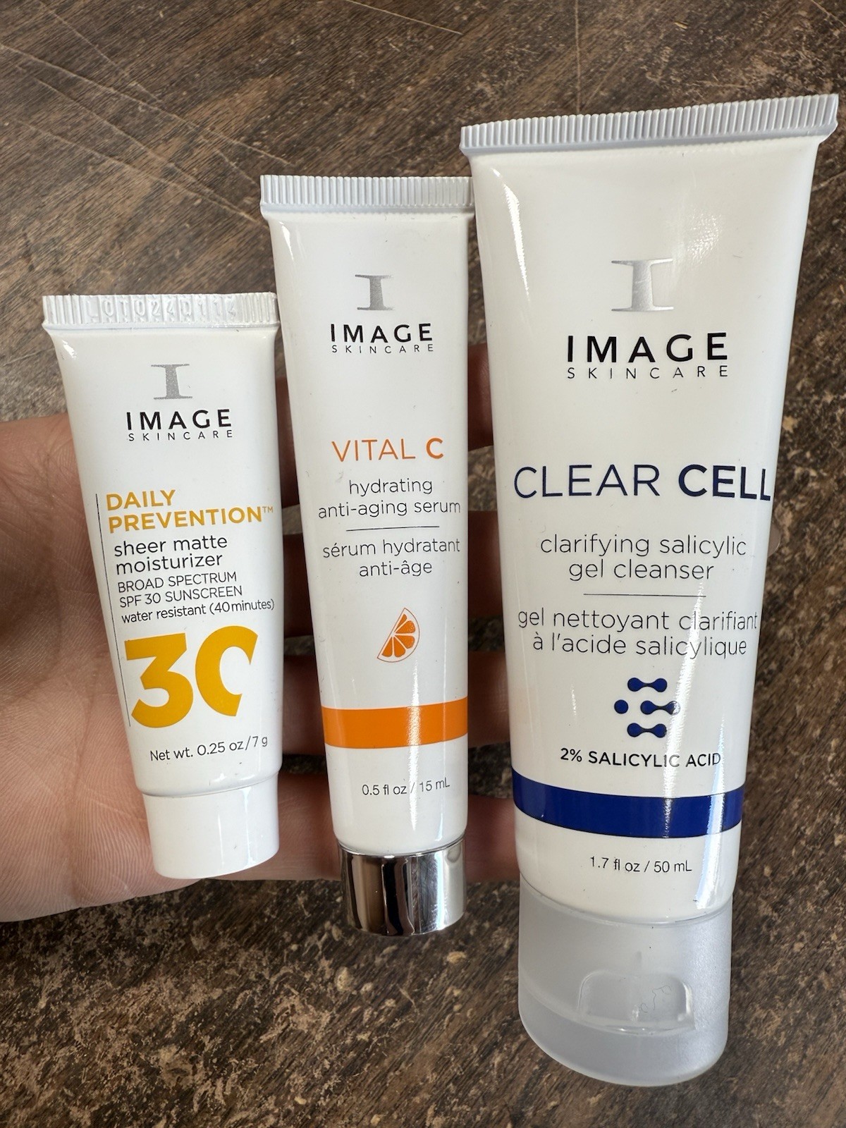 image VITAL C hydrating anti-aging serum 0.5oz ,Clear Gel 1.7oz, Travel Kit