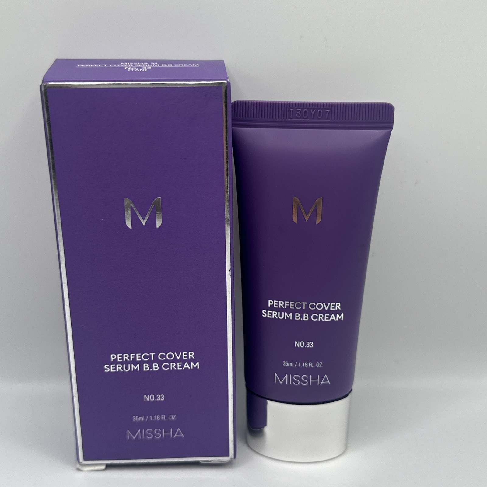 MISSHA M Perfect Cover Serum BB Cream #33 Tan – 1.18 fl. oz. EXP 09/2028 FLAWS